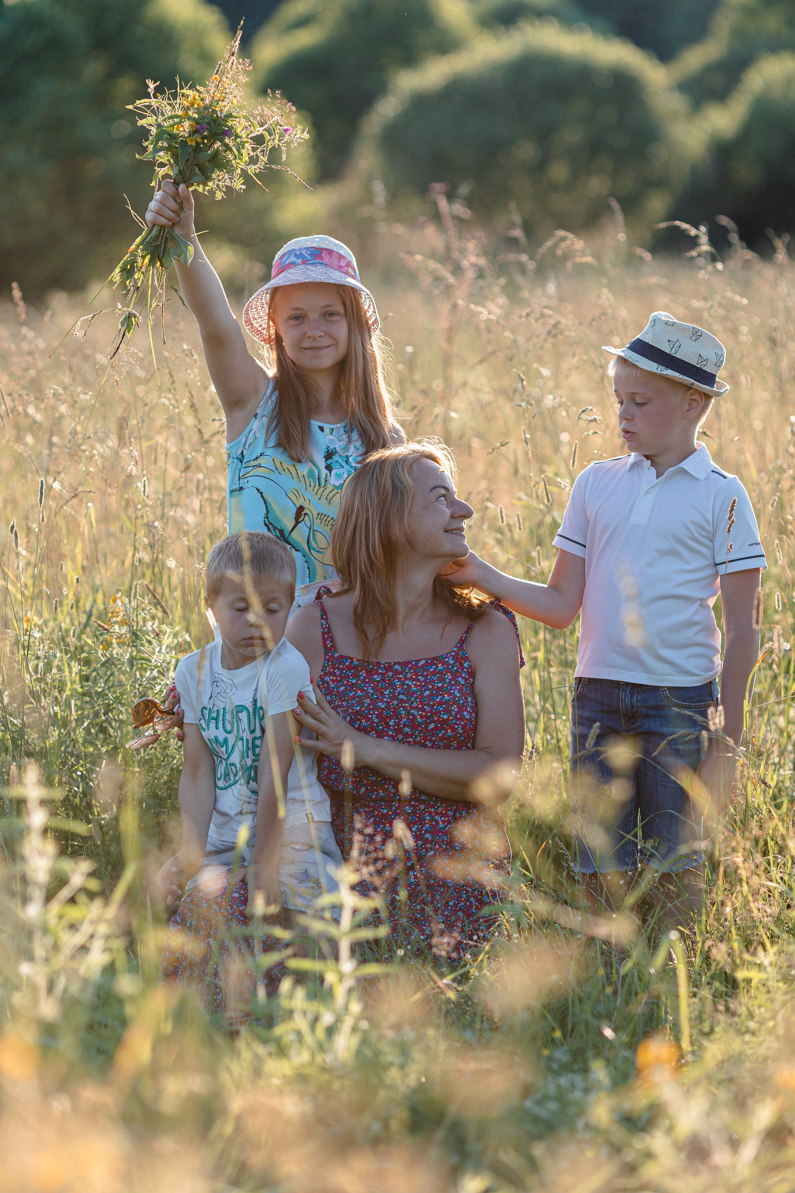 Семейная фотосессия на закате. Ирина Носова - семейный и детский фотограф