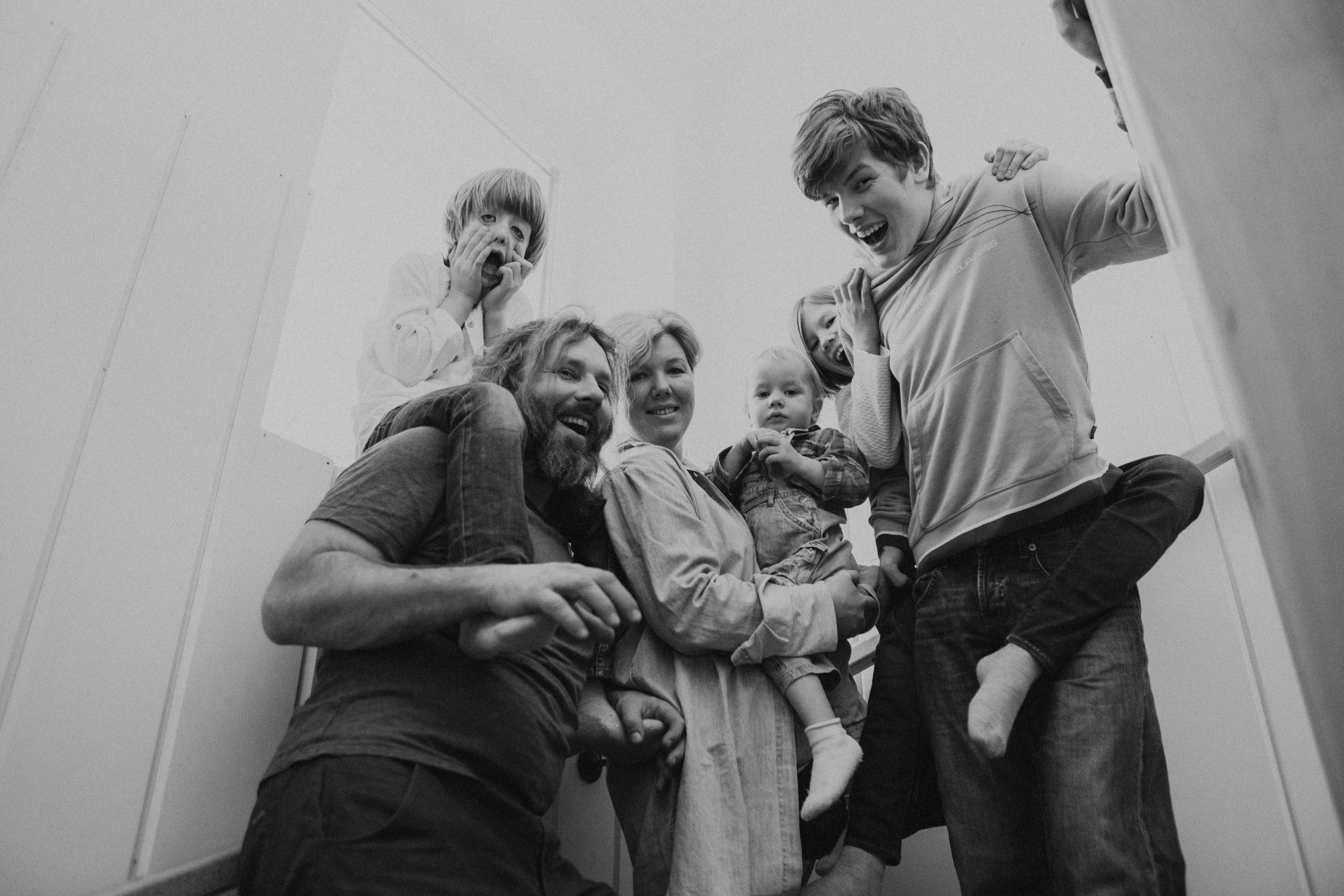 Рождественская Новогодняя Семейная Фотосессия дома. Семейный фотограф Маша Тимофеева | Москва