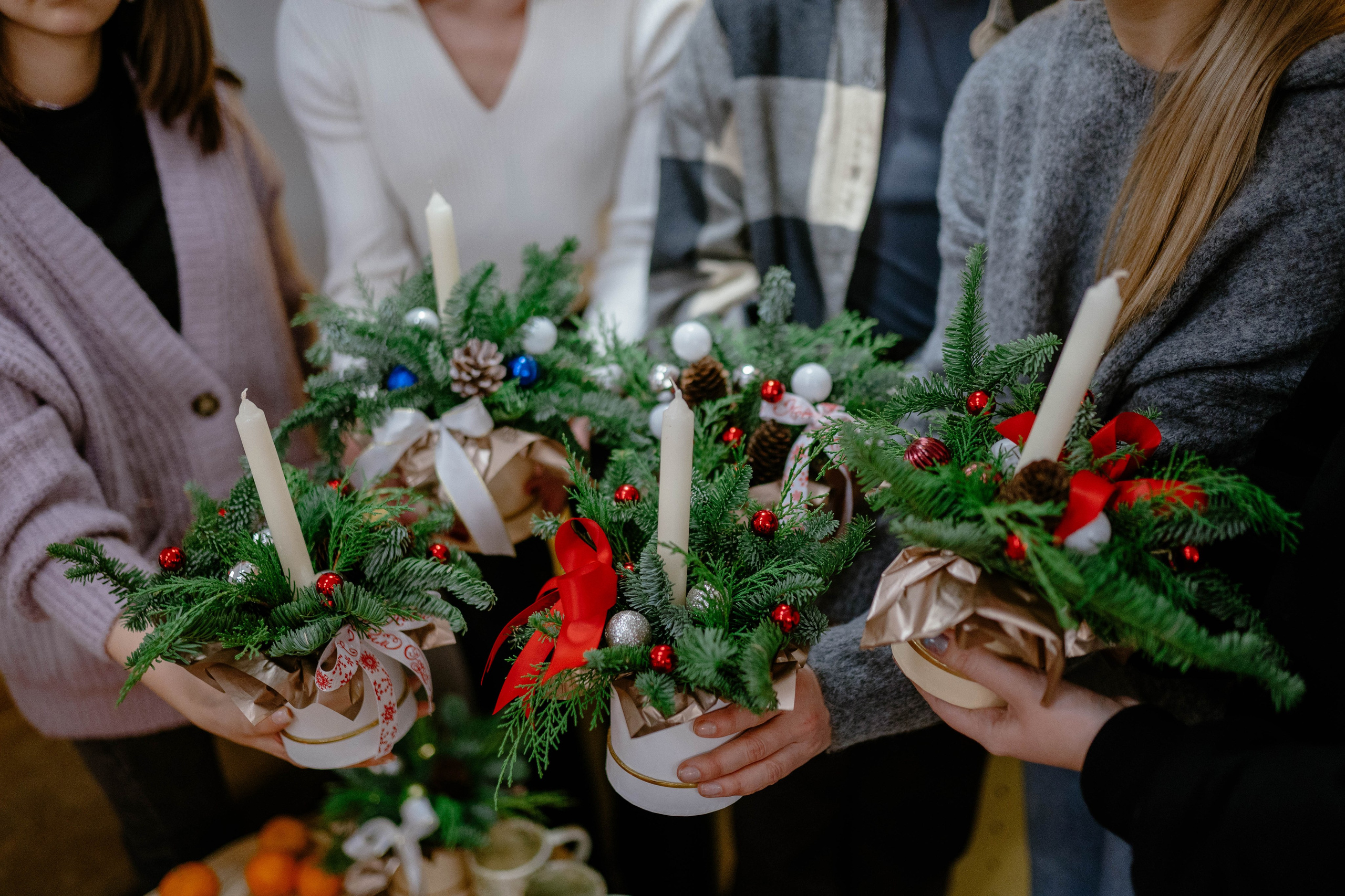 Новогодний мастер-класс от цветочной мастерской «ой, всё!». Фотограф Чита. Индивидуальные портреты, LoveStory, свадьбы