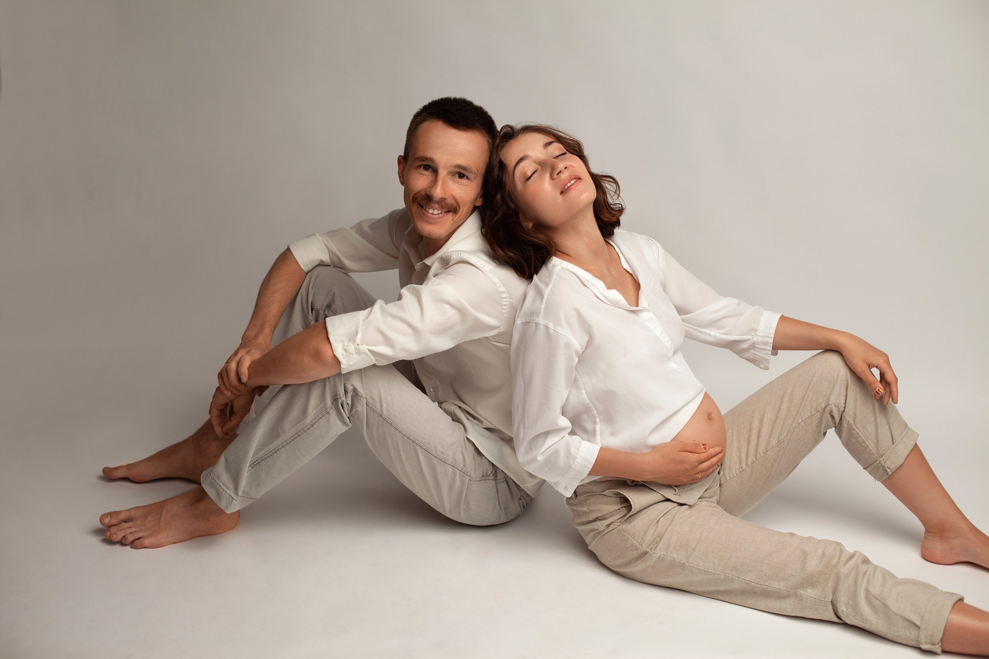 Беременность с семьей. Семейный фотограф в Москве Евгения Соловьёва