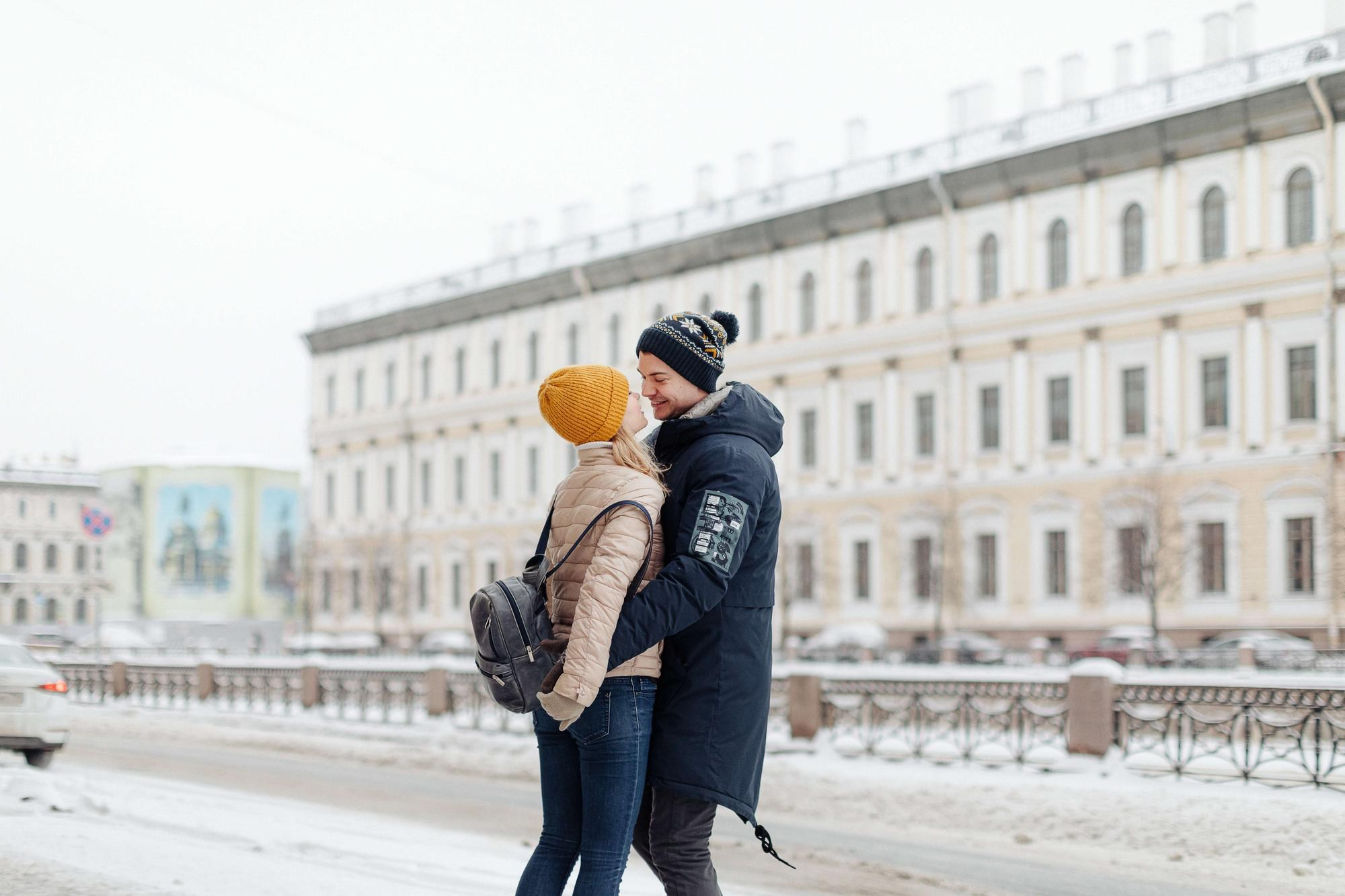 Фотосессия лав стори Андрея и Лизы в СПб