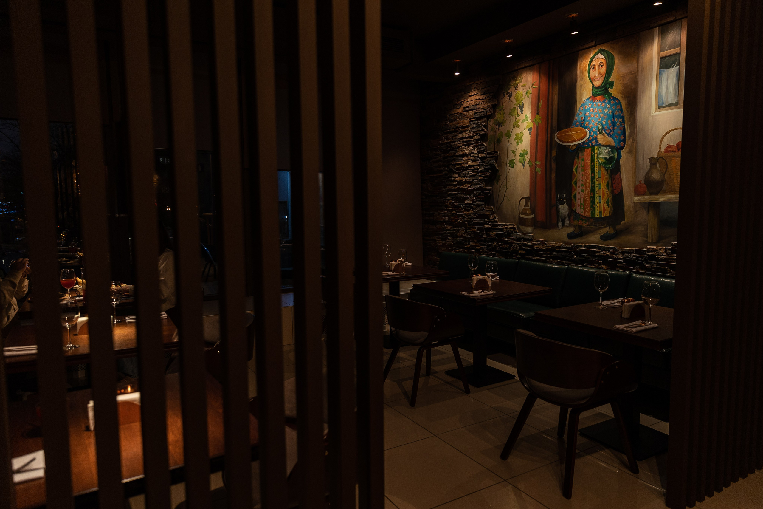 Интерьер ресторана Мимино. Свадебный фотограф Москва Саша Серегина (Сашина)