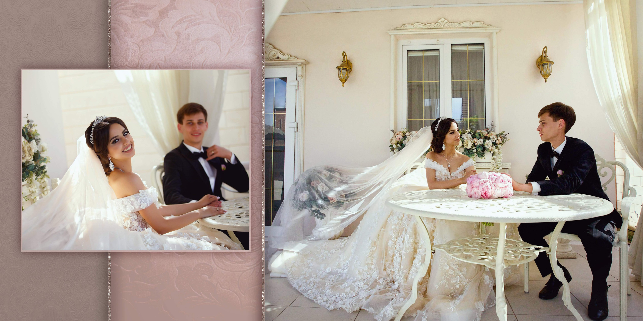 Свадебная фотокнига. Фотограф Кирсанова Наталия. Фотохудожник Наталия Кирсанова