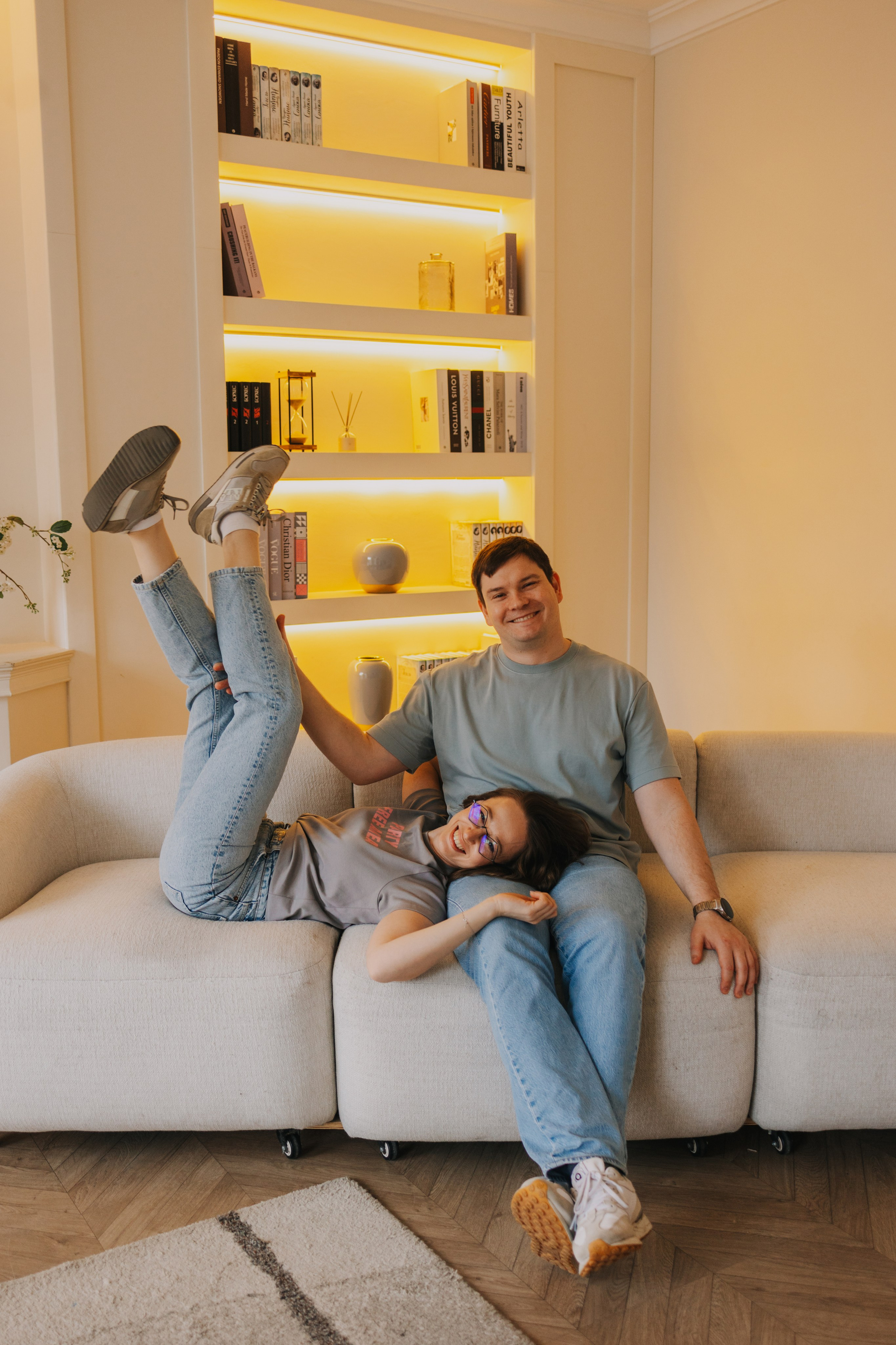 Большая семья. Домашняя фотосессия