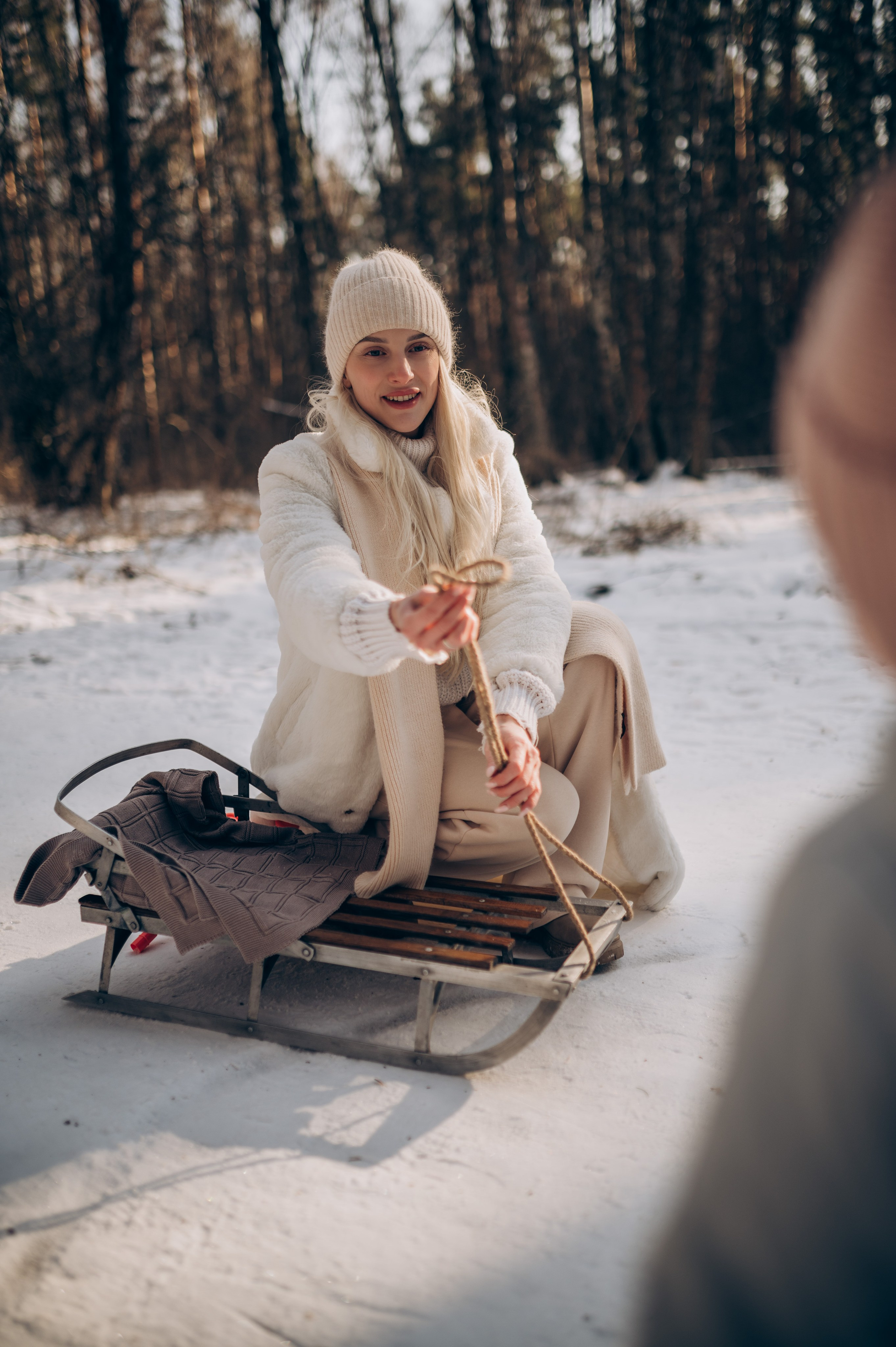 Зимняя фотосессия в лесу. Семейный фотограф в Домодедово и Москве Елена Пичугина