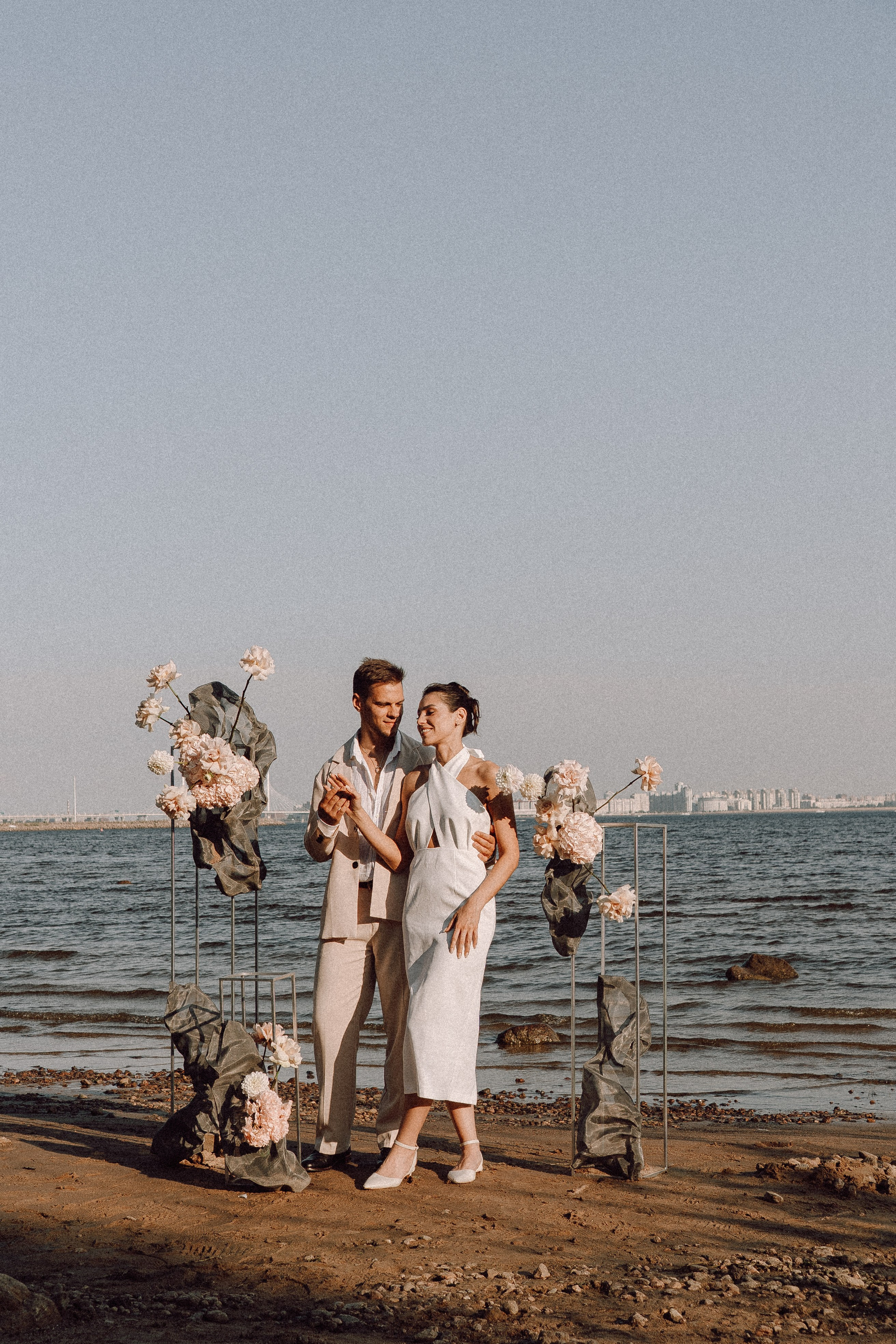 СВАДЕБНАЯ ФОТОСЕССИЯ ВЫЕЗДНОЙ ЦЕРЕМОНИИ (ФИНСКИЙ ЗАЛИВ). Профессиональный фотограф, Санкт-Петербург — Виктория Богомолова