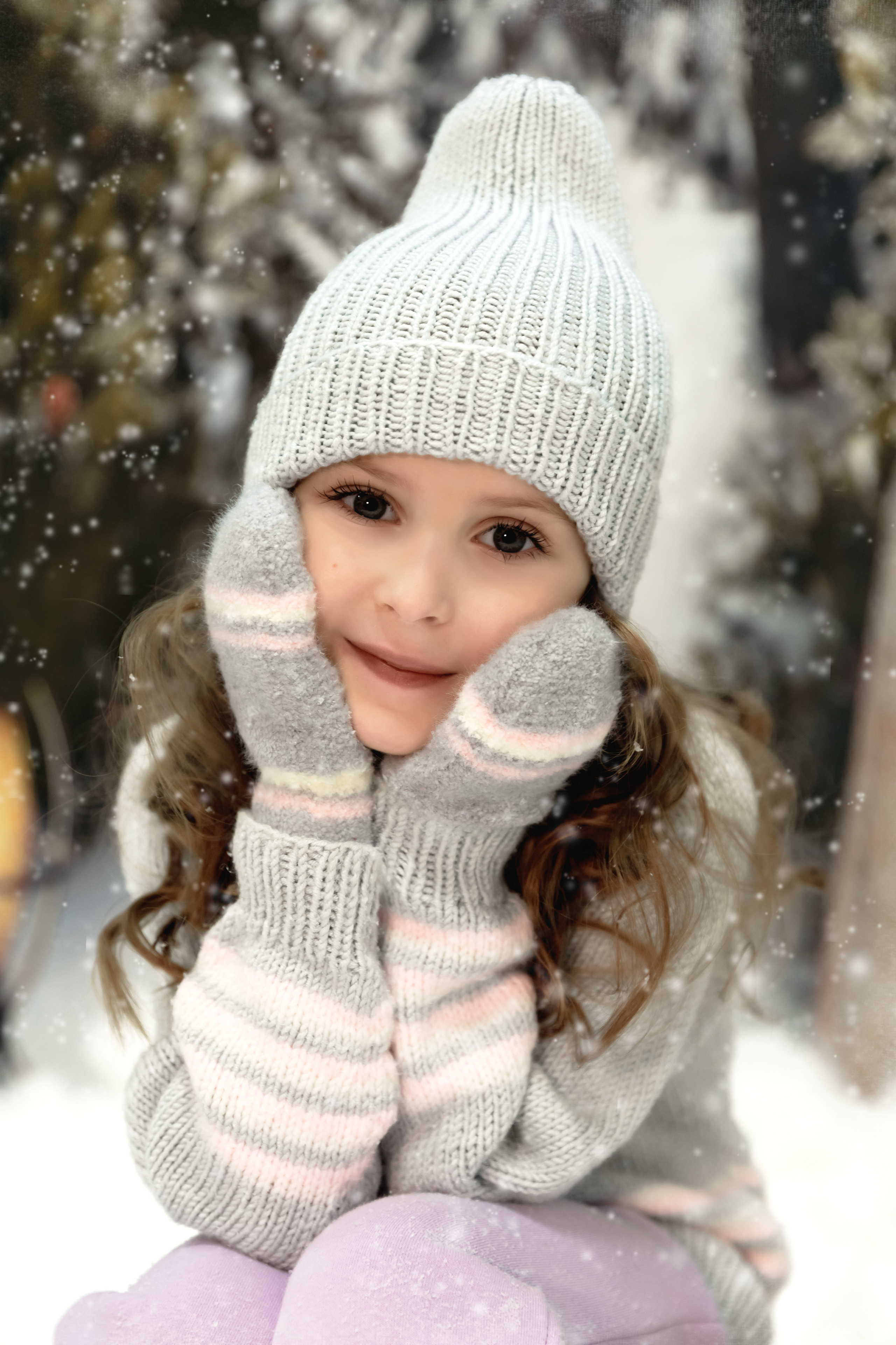 Новогодний фотодень с кроликами. Семейный и детский фотограф в Москве и МО Крюкова Надежда