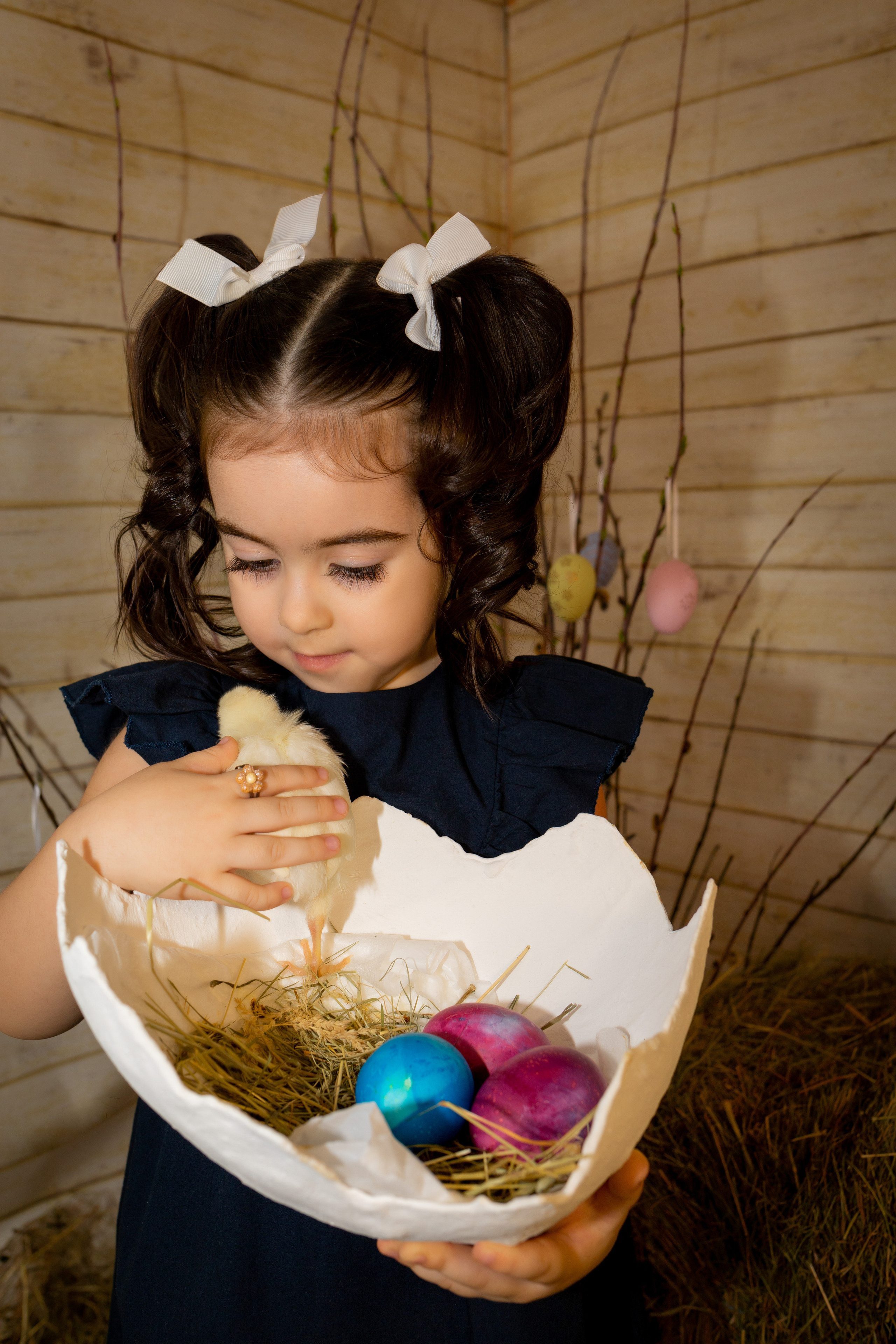 Пасхальный фотодень с цыплятами. Семейный и детский фотограф в Москве и МО Крюкова Надежда