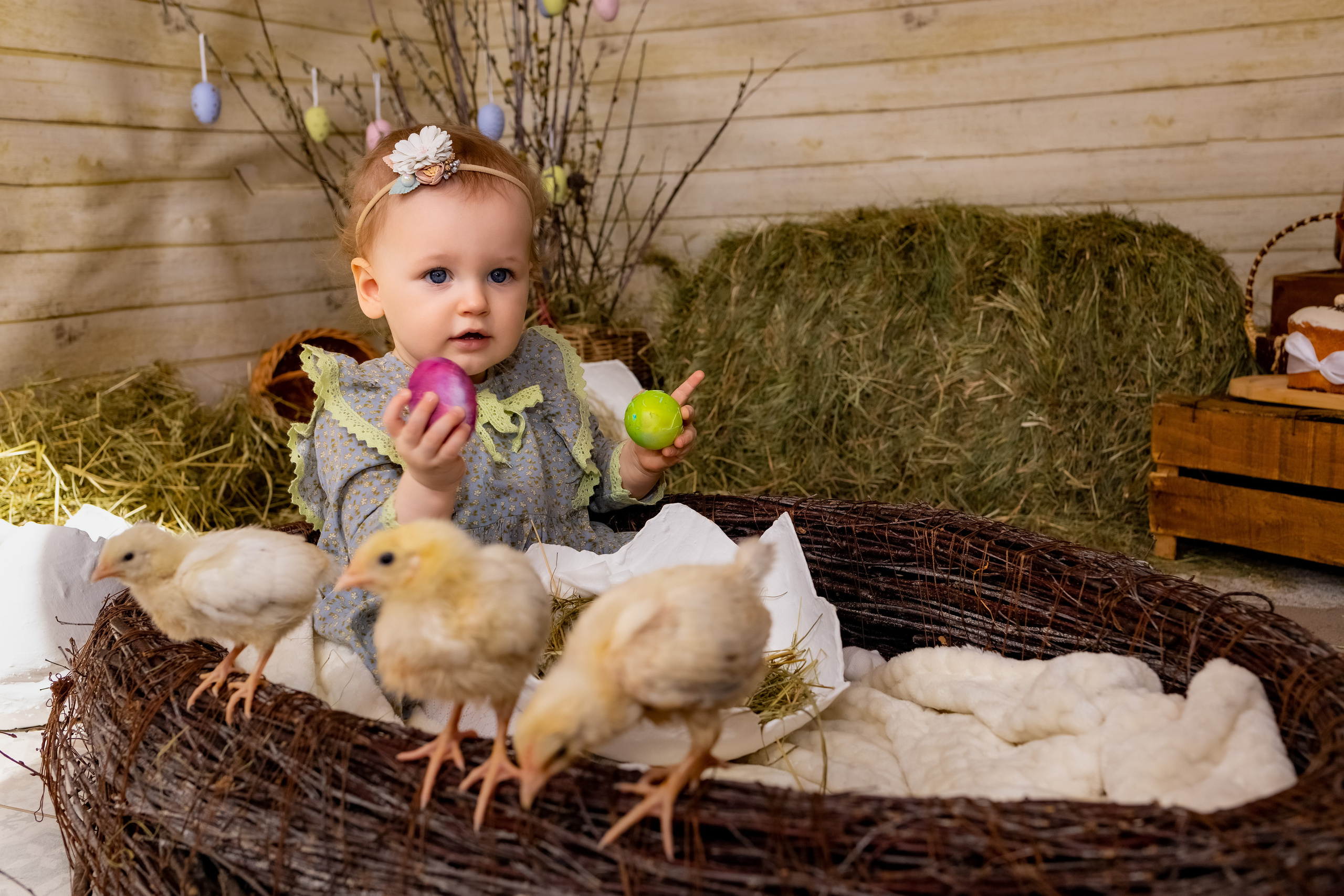 Пасхальный фотодень с цыплятами. Семейный и детский фотограф в Москве и МО Крюкова Надежда
