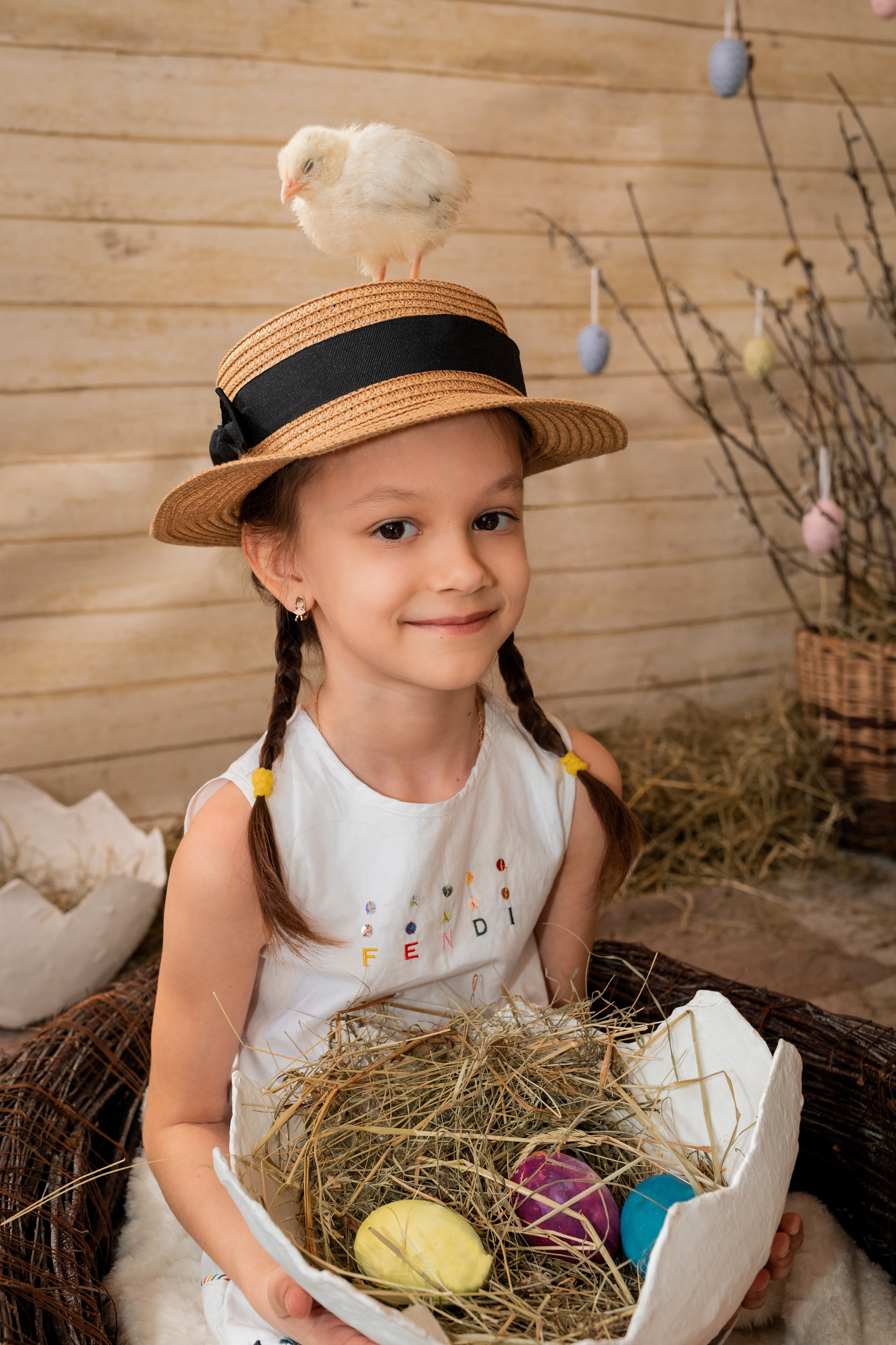 Пасхальный фотодень с цыплятами. Семейный и детский фотограф в Москве и МО Крюкова Надежда
