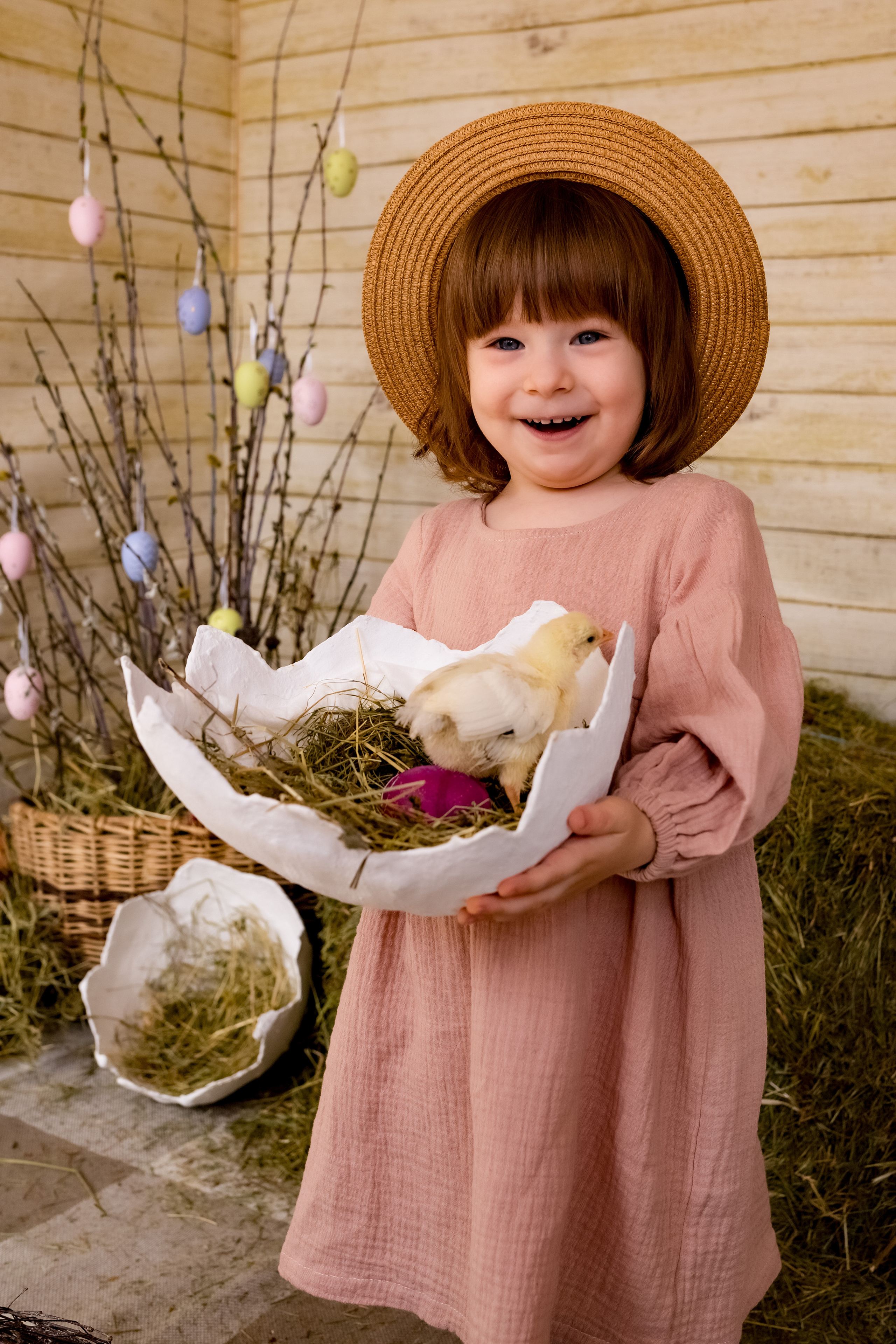 Пасхальный фотодень с цыплятами. Семейный и детский фотограф в Москве и МО Крюкова Надежда