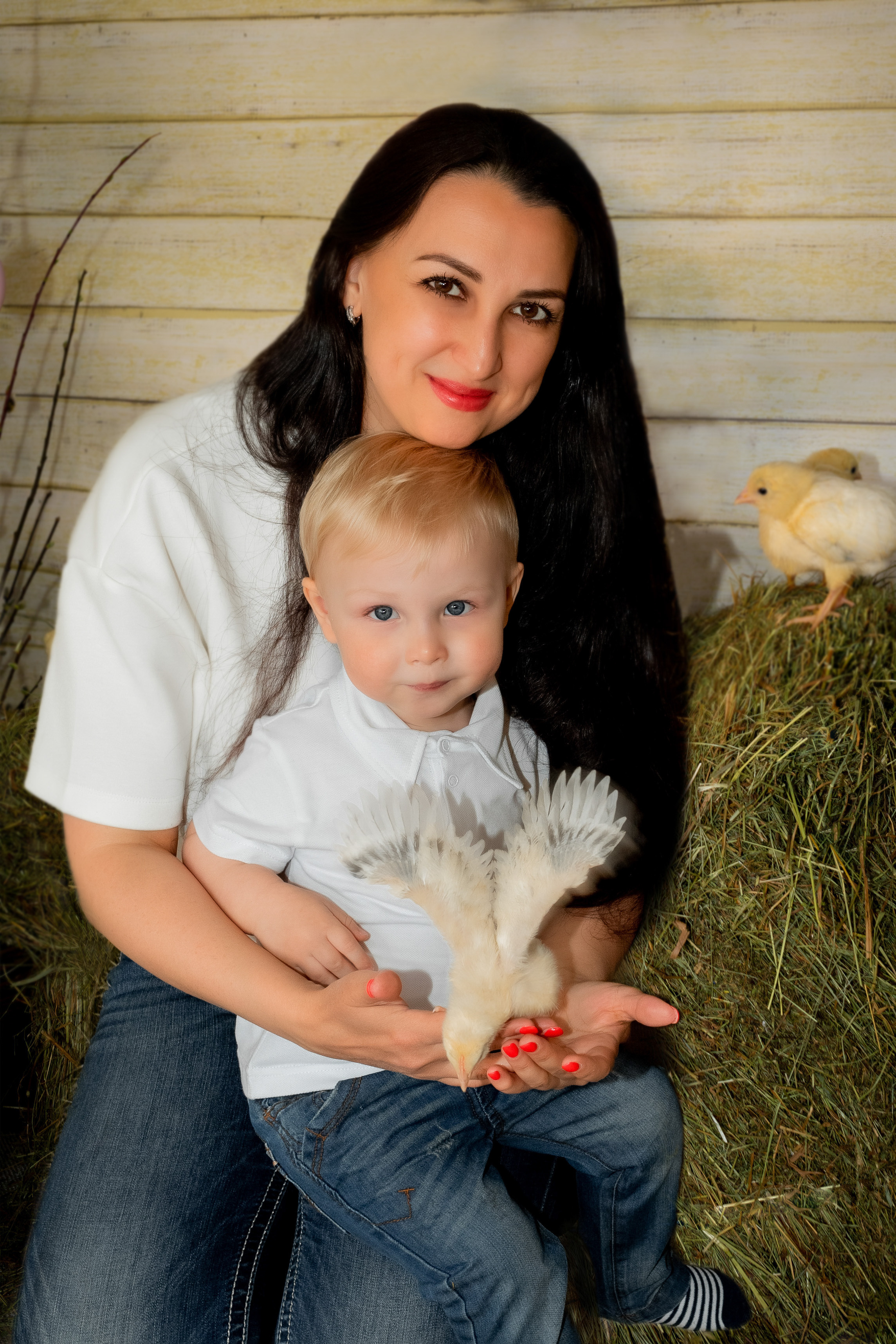 Пасхальный фотодень с цыплятами. Семейный и детский фотограф в Москве и МО Крюкова Надежда