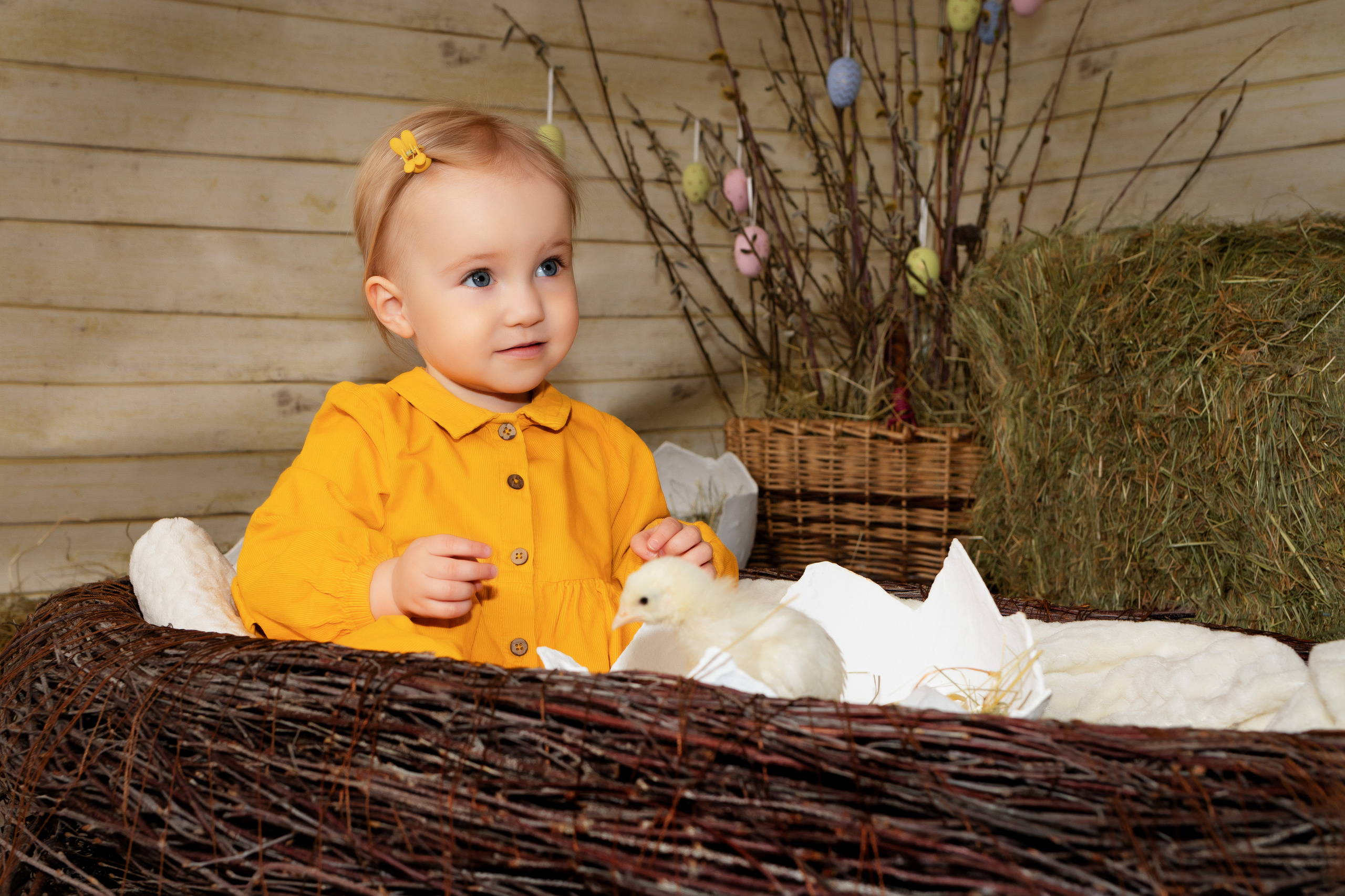 Пасхальный фотодень с цыплятами. Семейный и детский фотограф в Москве и МО Крюкова Надежда