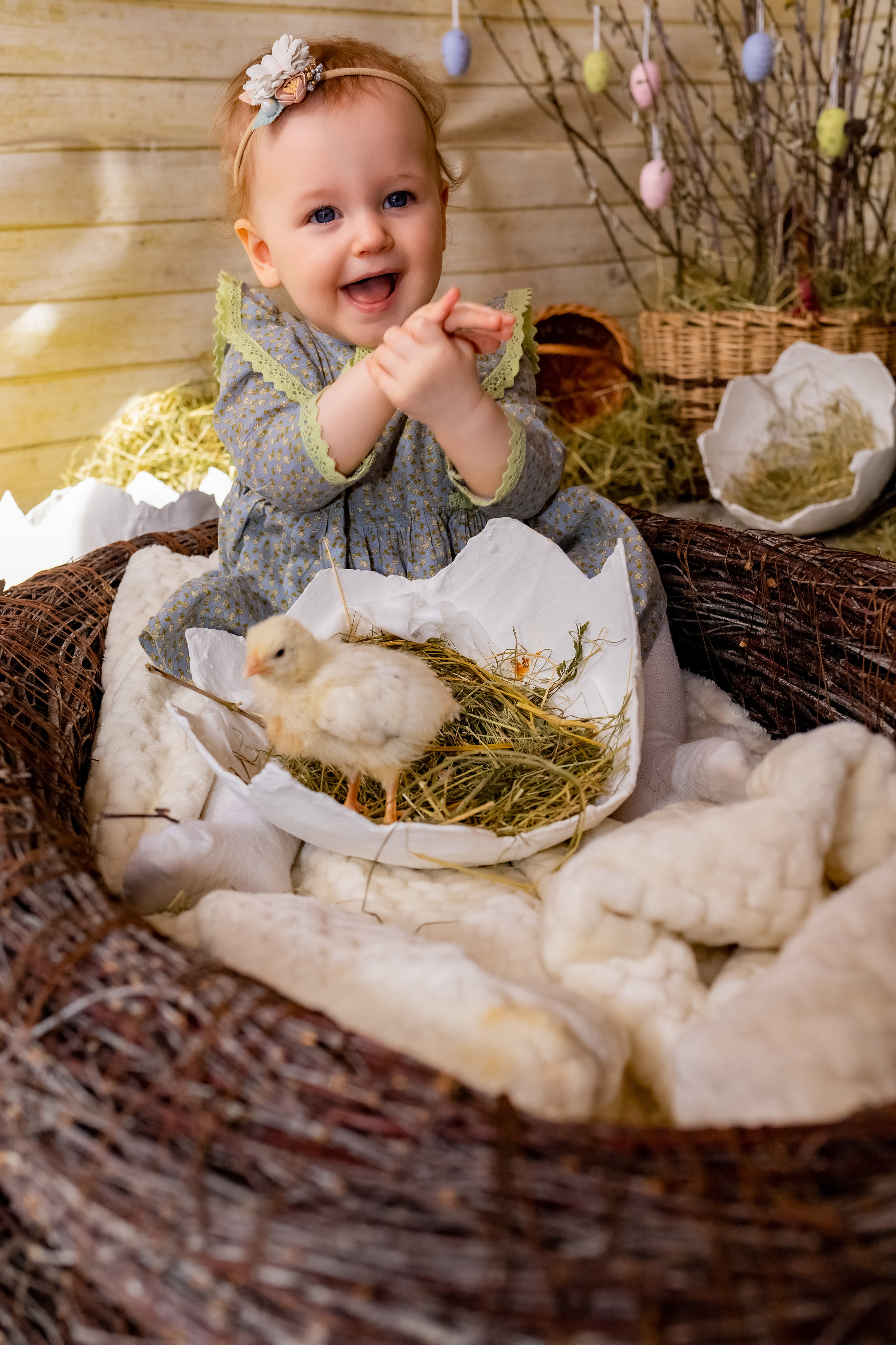 Пасхальный фотодень с цыплятами. Семейный и детский фотограф в Москве и МО Крюкова Надежда