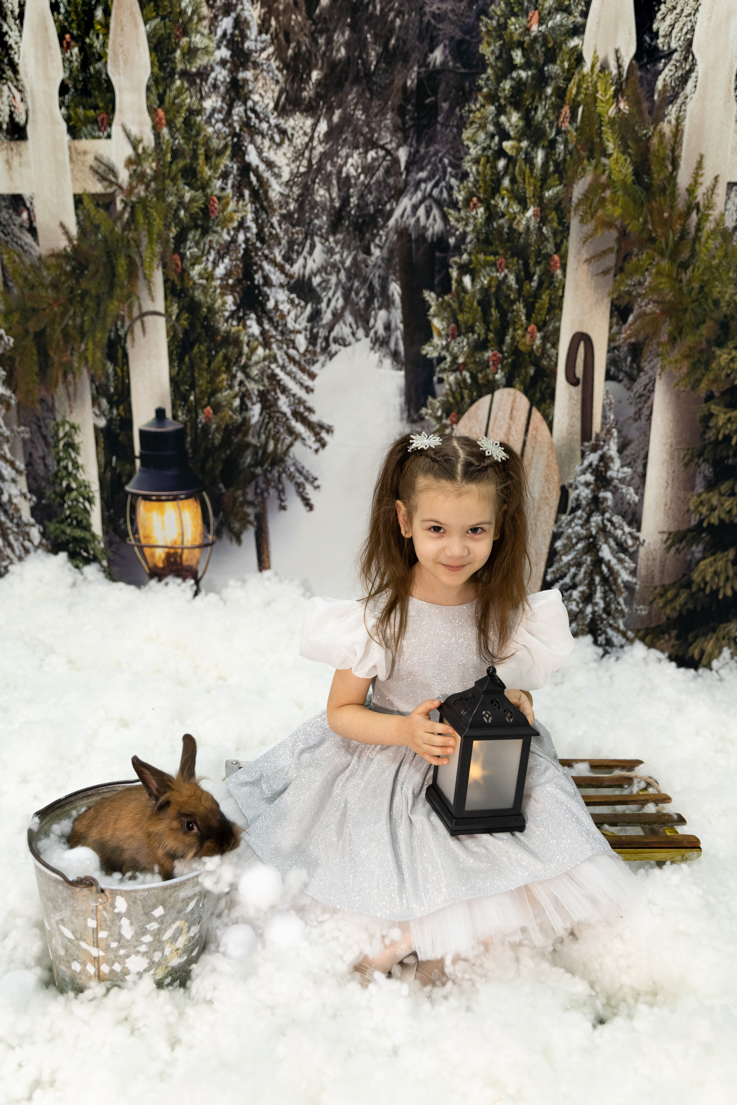 Новогодний фотодень с кроликами. Семейный и детский фотограф в Москве и МО Крюкова Надежда