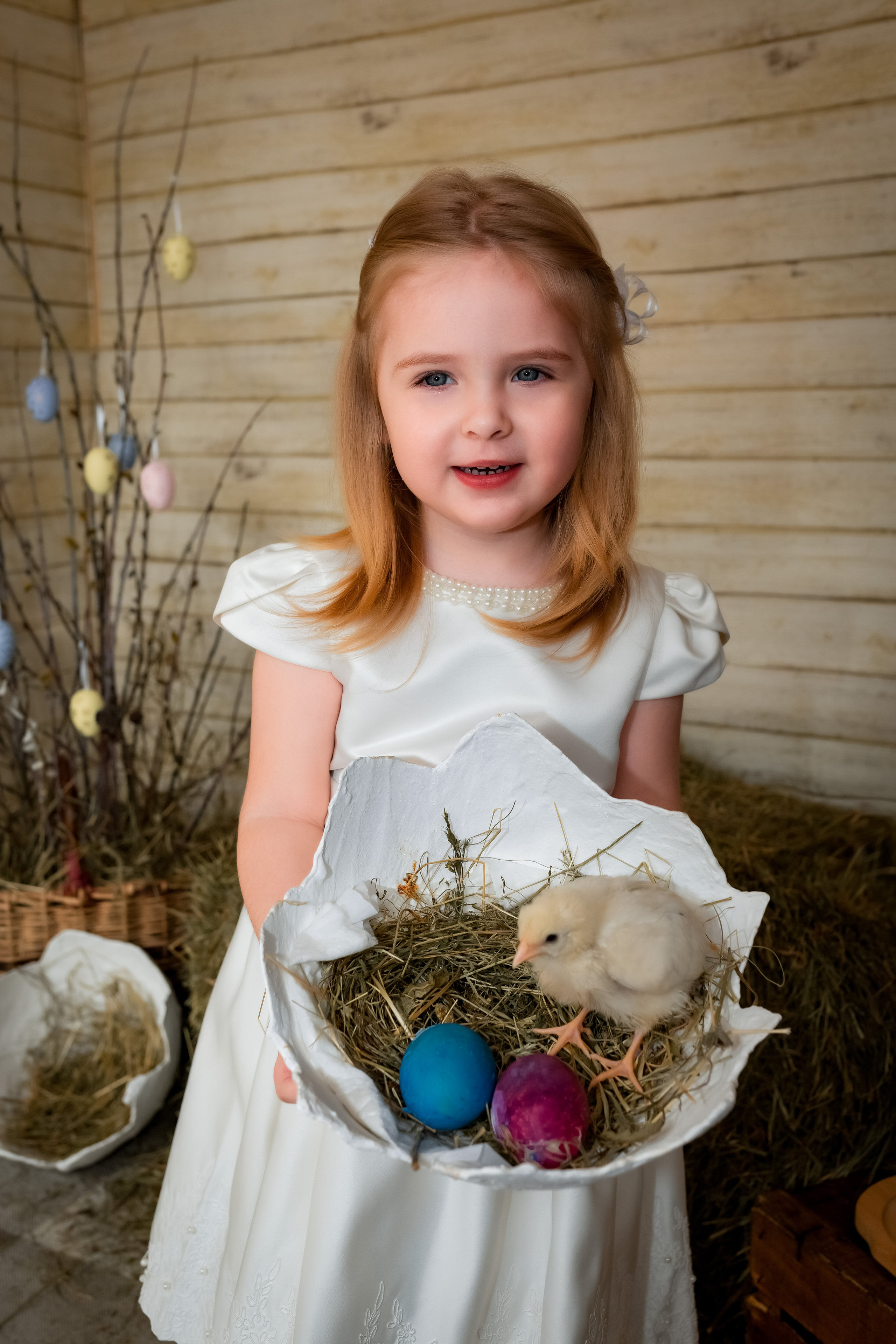 Пасхальный фотодень с цыплятами. Семейный и детский фотограф в Москве и МО Крюкова Надежда