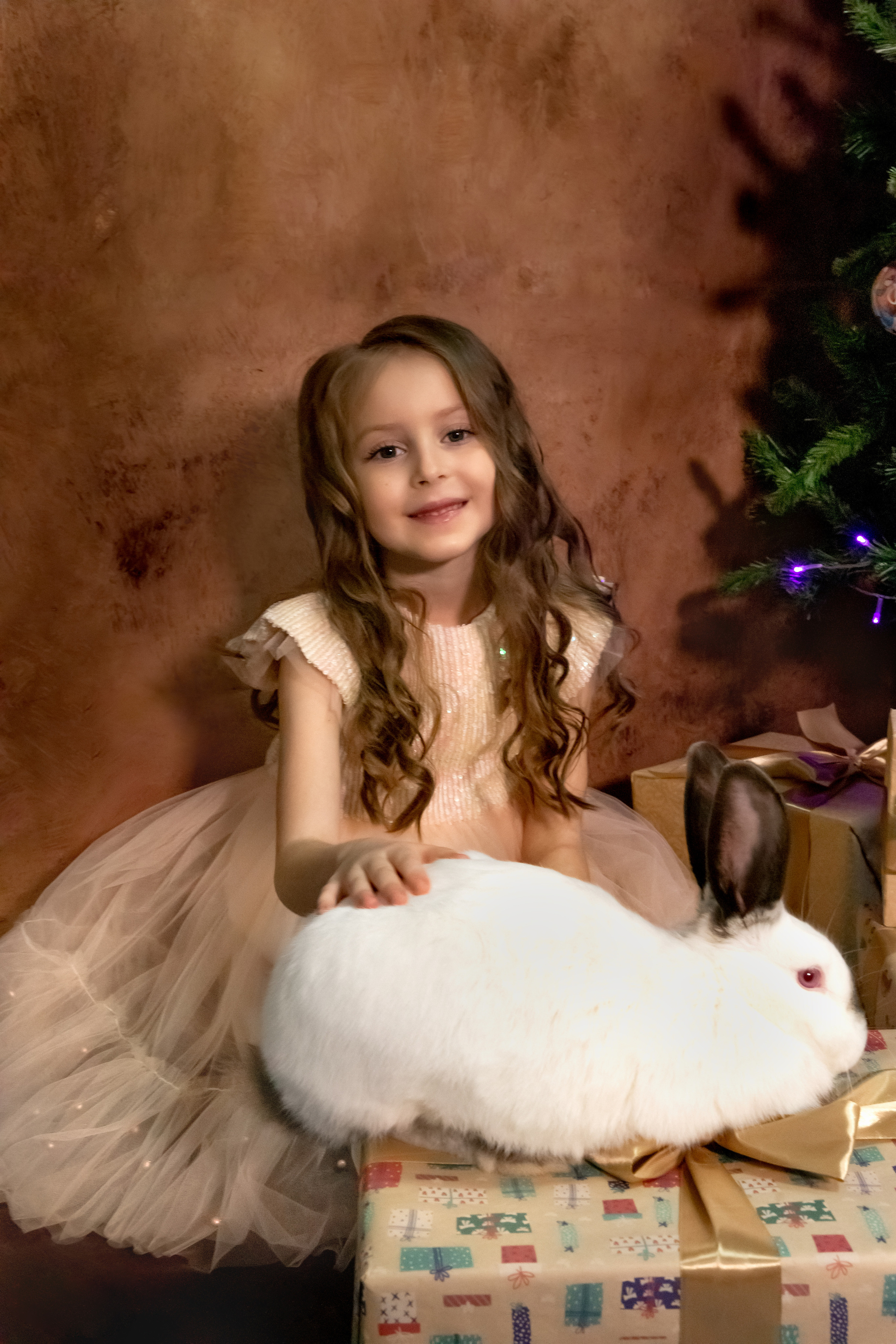 Новогодний фотодень с кроликами. Семейный и детский фотограф в Москве и МО Крюкова Надежда