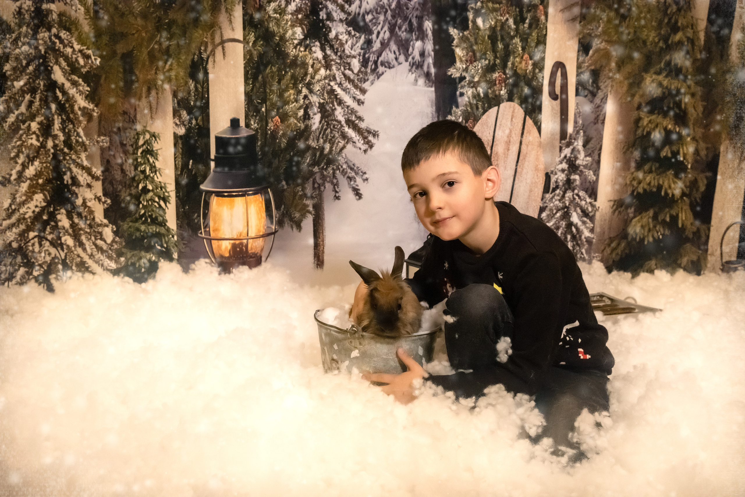 Новогодний фотодень с кроликами. Семейный и детский фотограф в Москве и МО Крюкова Надежда