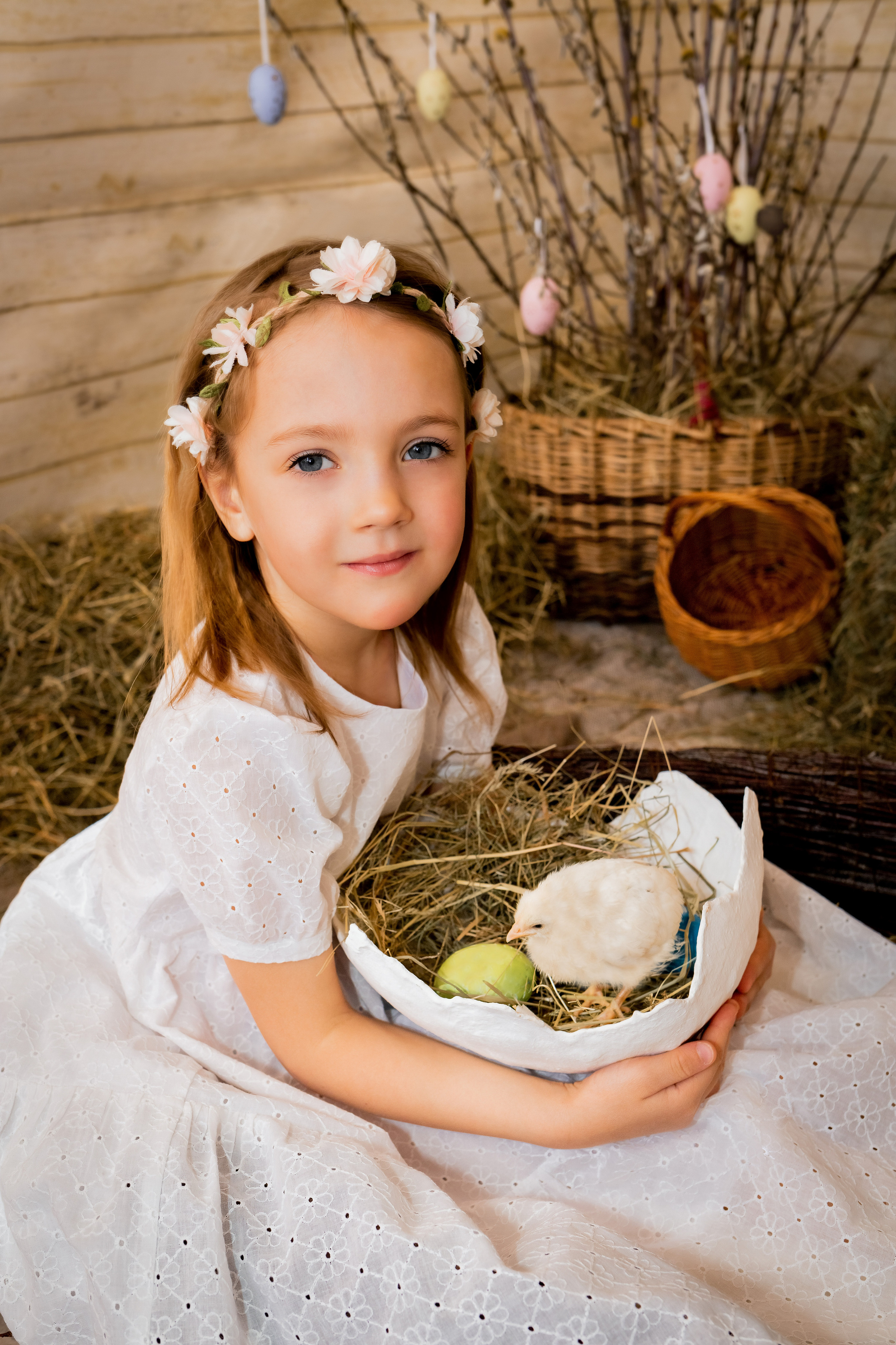 Пасхальный фотодень с цыплятами. Семейный и детский фотограф в Москве и МО Крюкова Надежда
