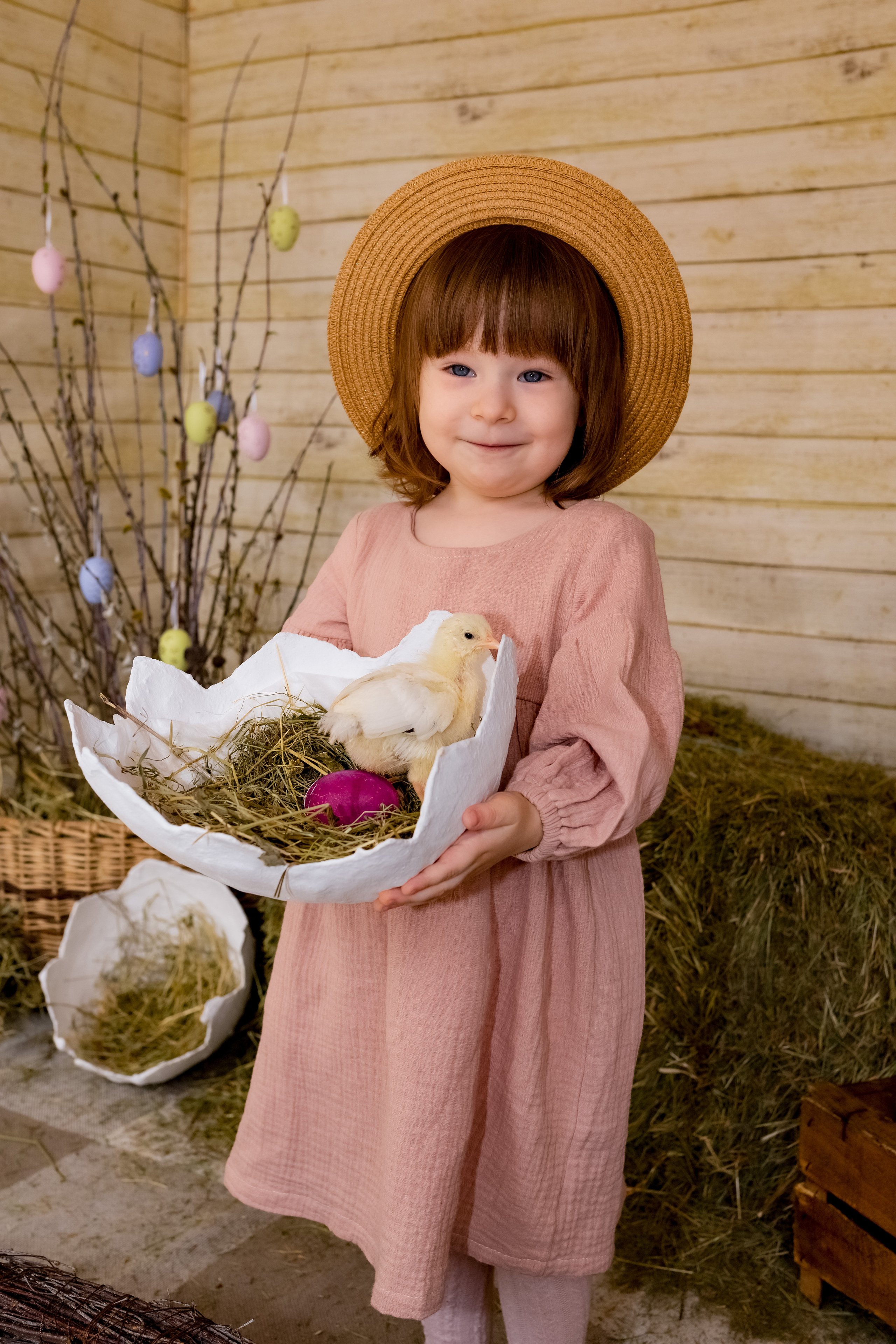 Пасхальный фотодень с цыплятами. Семейный и детский фотограф в Москве и МО Крюкова Надежда