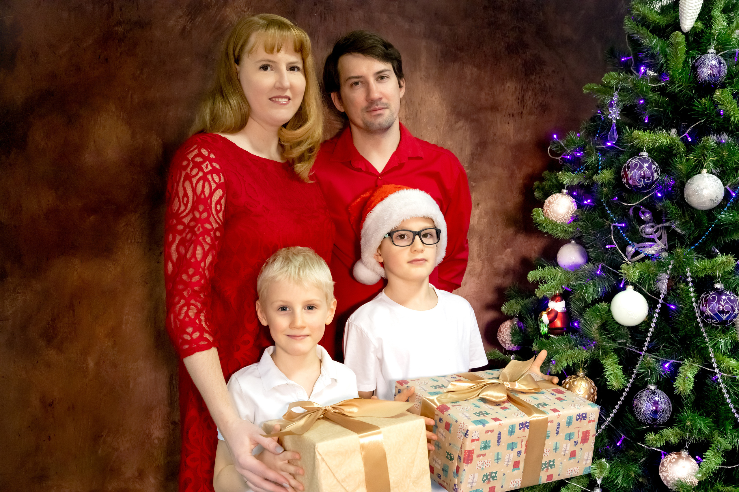 Новогодний фотодень с кроликами. Семейный и детский фотограф в Москве и МО Крюкова Надежда