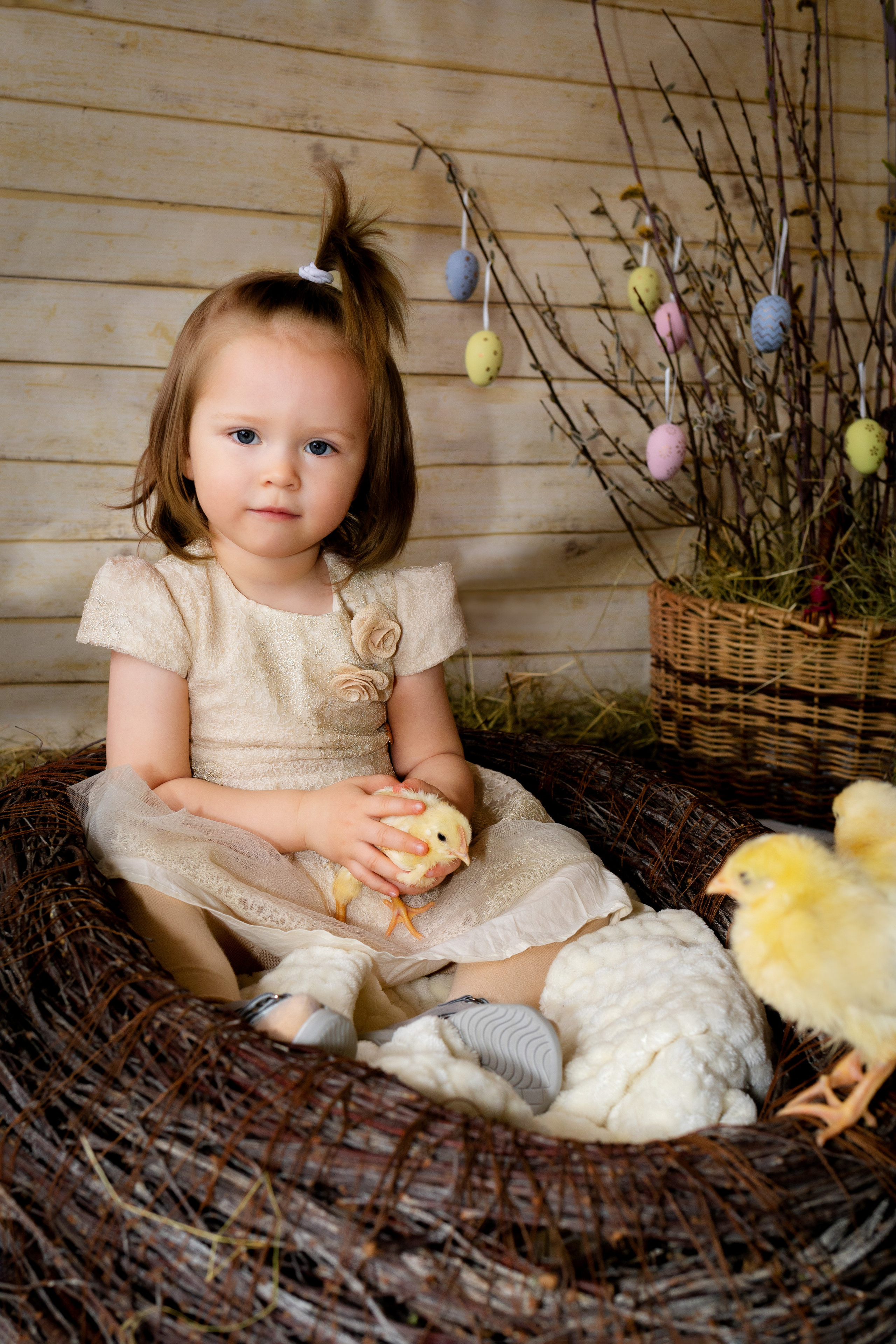 Пасхальный фотодень с цыплятами. Семейный и детский фотограф в Москве и МО Крюкова Надежда