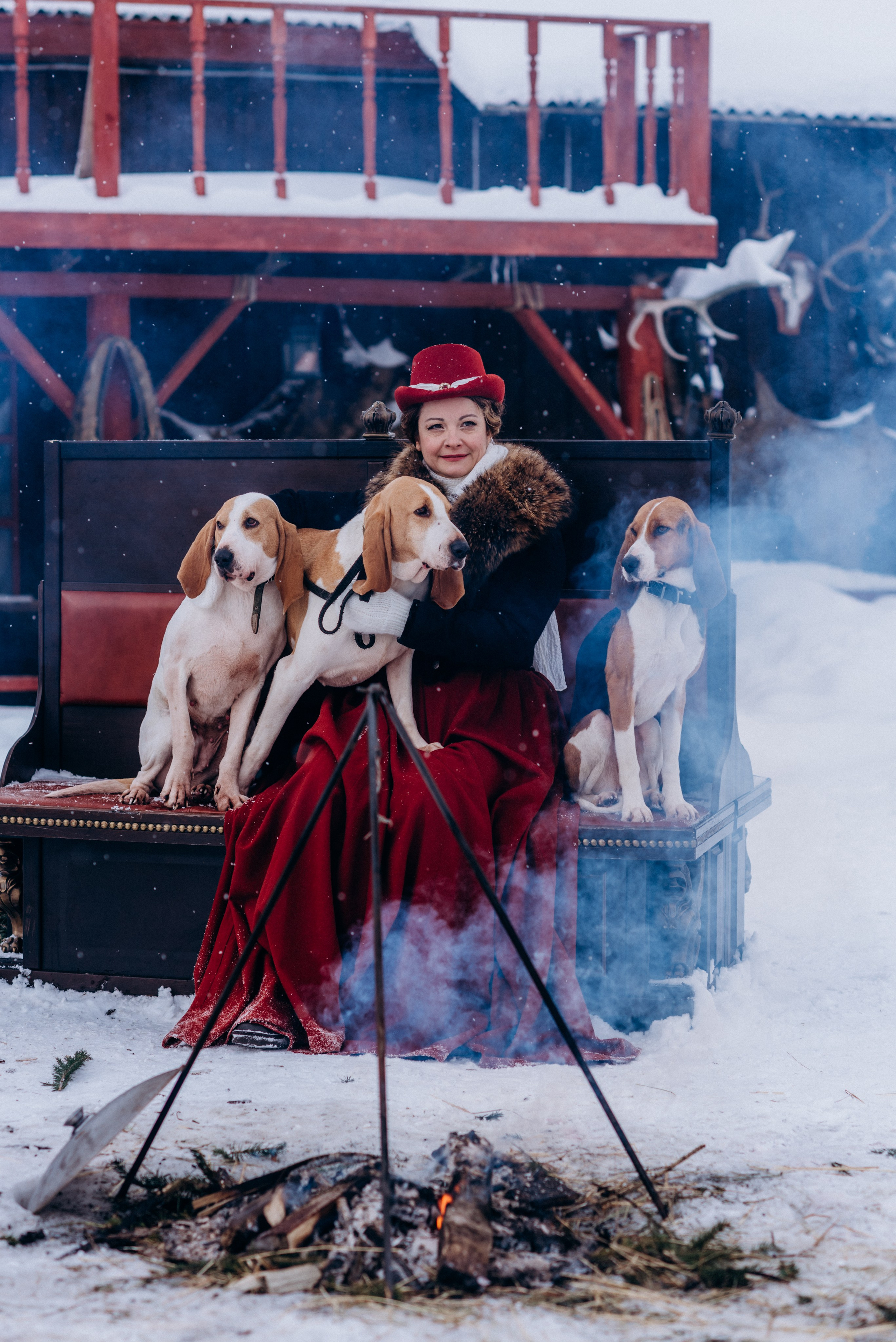 Зимняя парфорсная охота. Фотограф Диана Вальтер