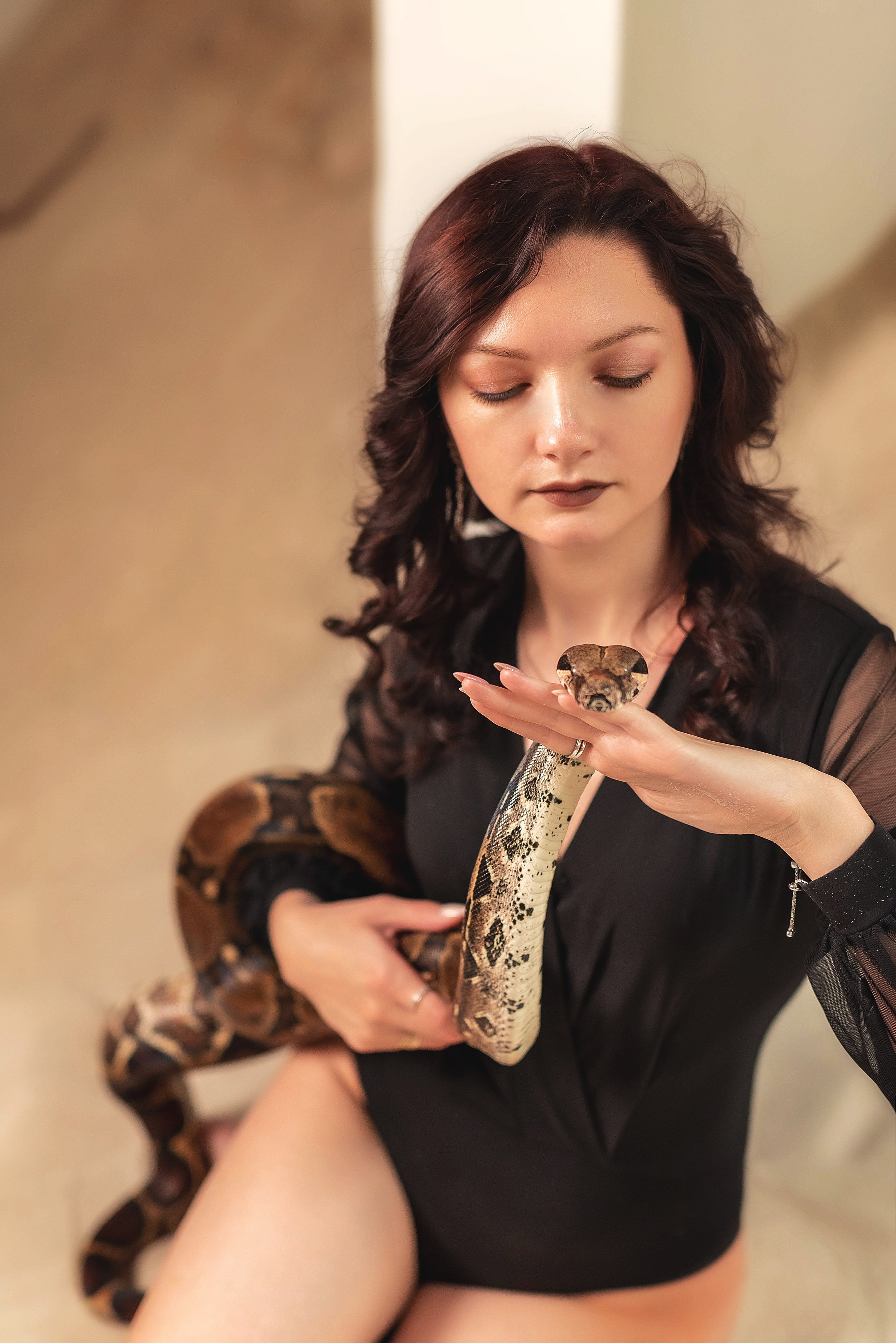 Фотосессия со змеёй. Семейный, детский фотограф в Воронеже Анна Никитина