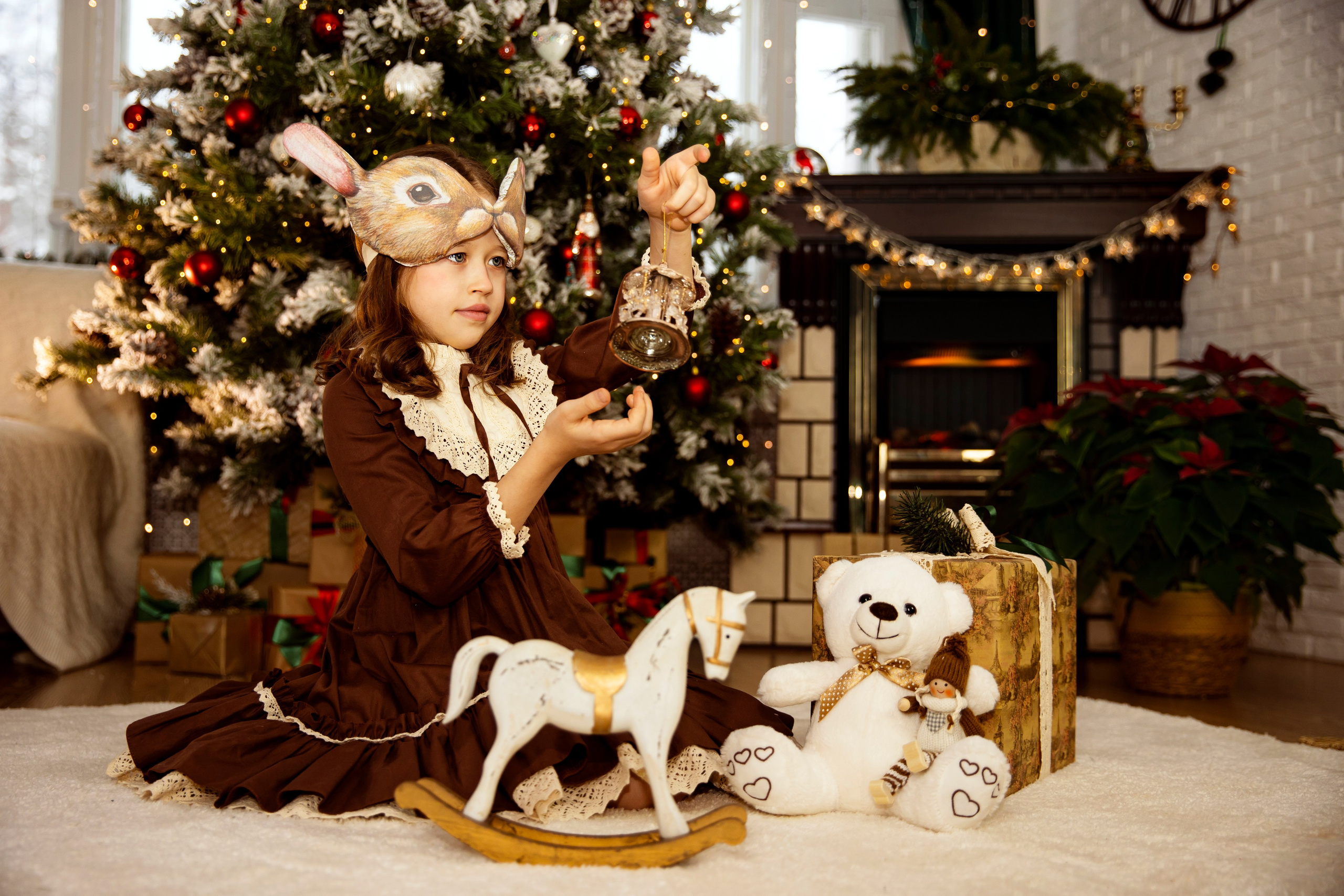 Новогодняя съемка для детей. Фотограф — Татьяна Кириллова, г. Санкт-Петербург