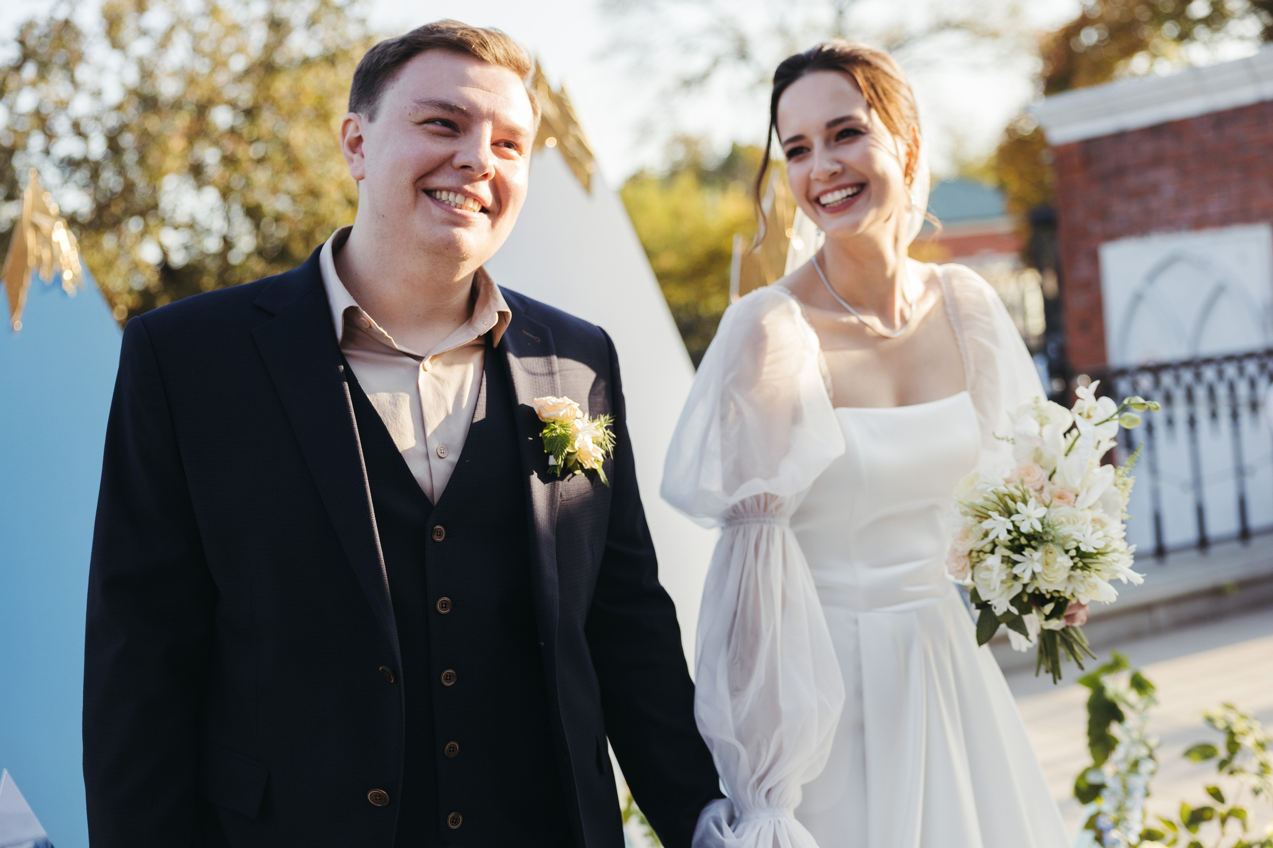 Свадебная фотосессия в парке Царицыно, Банкет в ресторане Пантеон. Свадебный фотограф Москва Анастасия Храмова