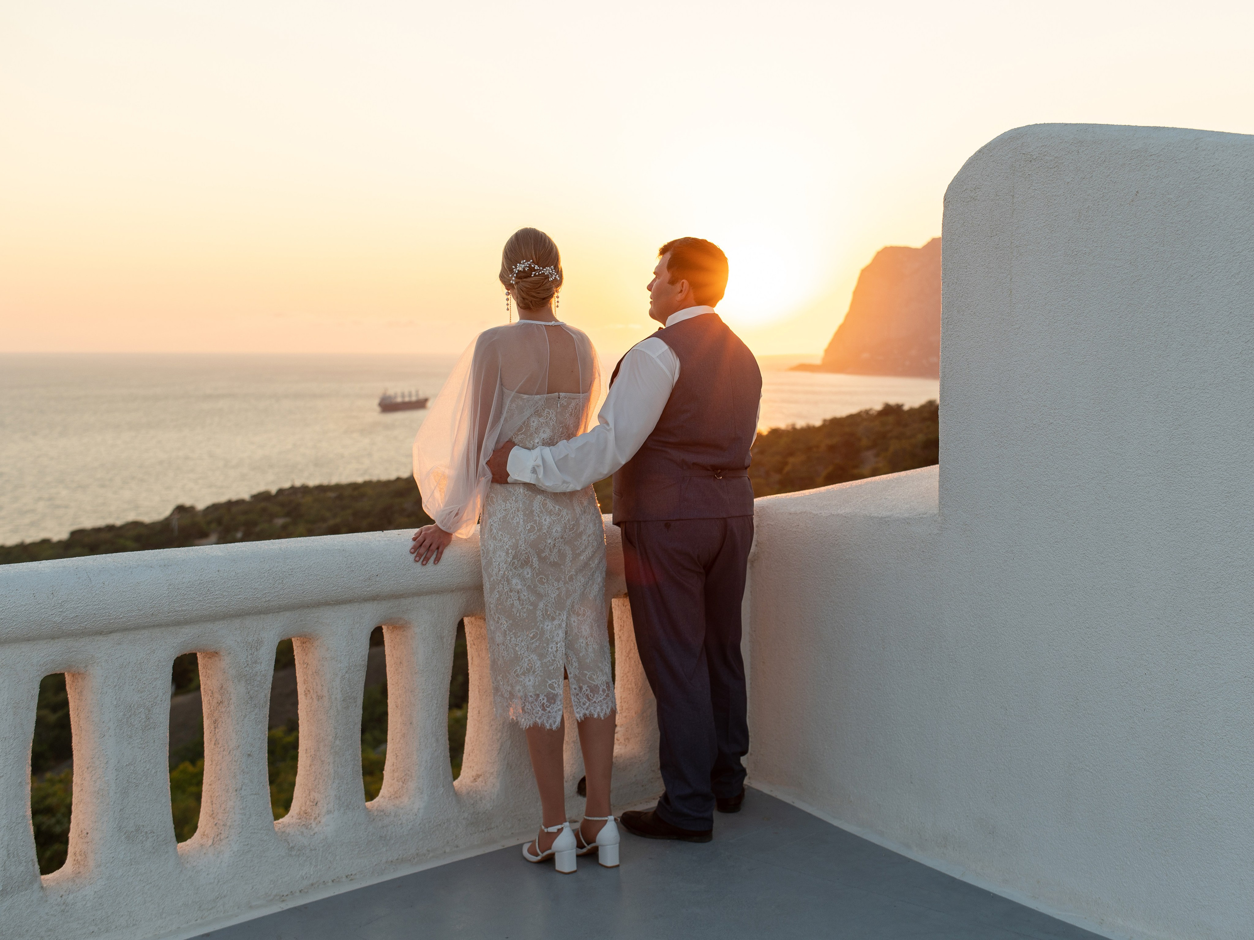 Свадебная фотосессия на закате 