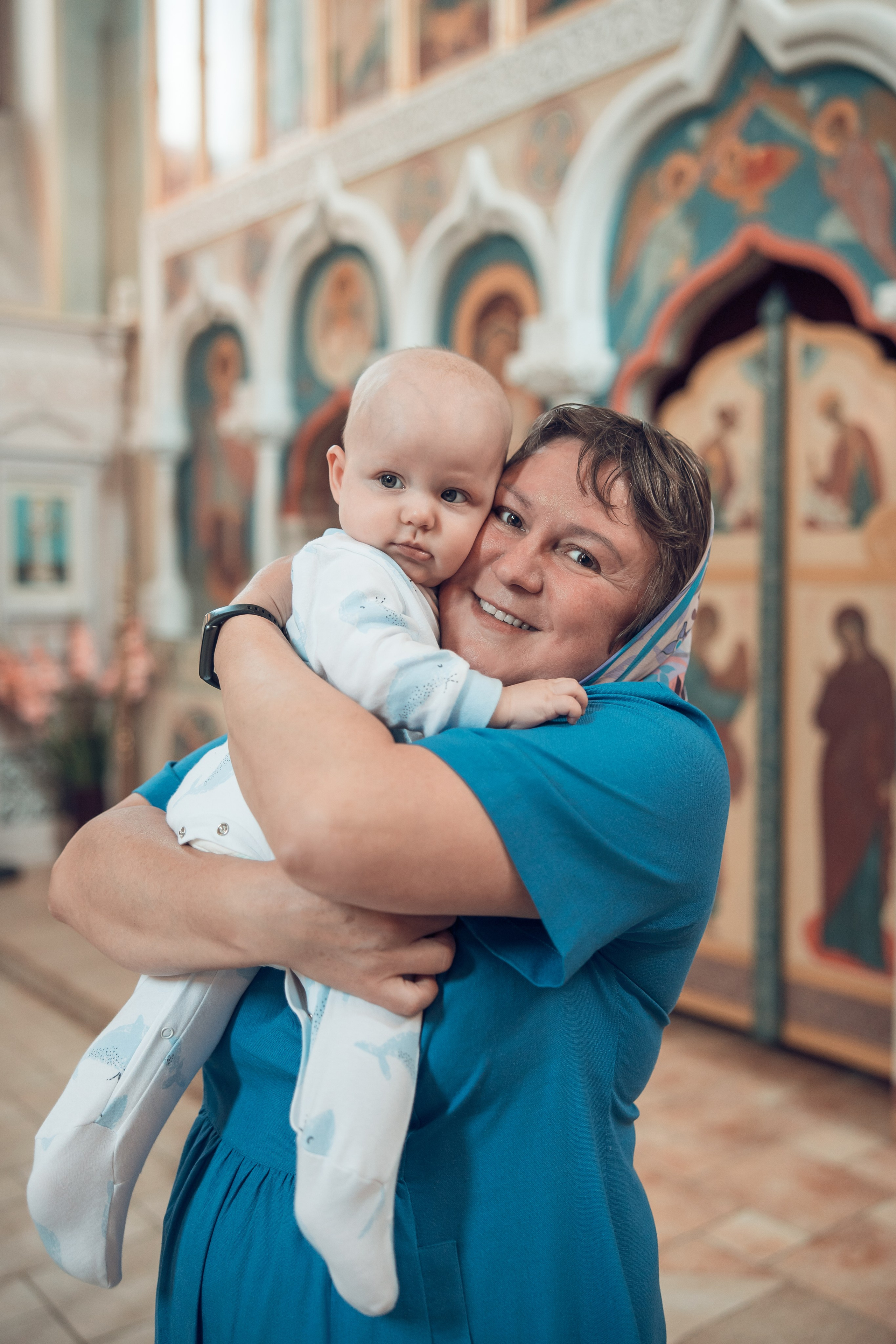 Таинство Крещения Василия. Храм в честь иконы «Всецарица». Семейный фотограф в Рязани и Рязанской области