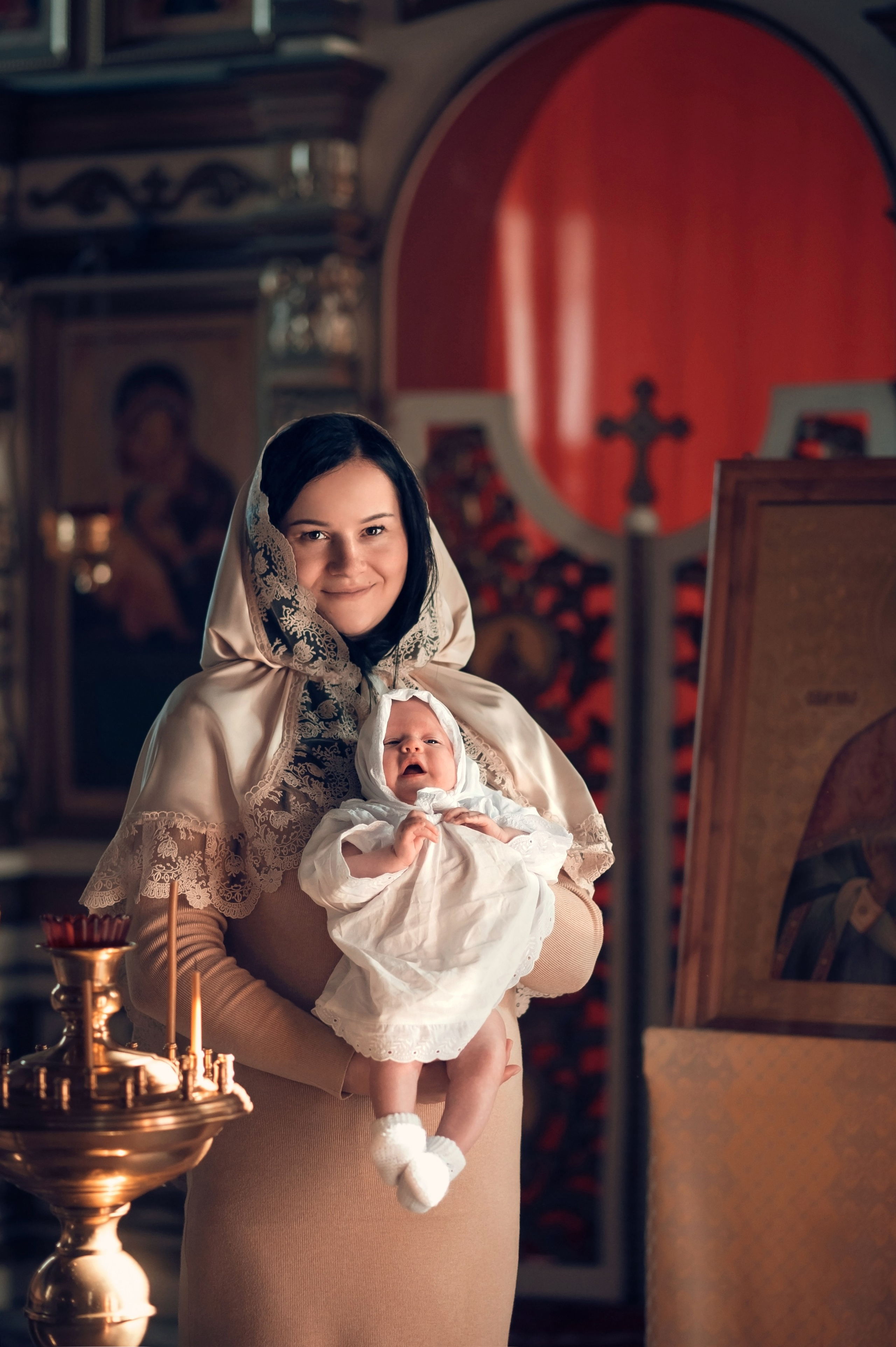 Таинство Крещения Крестовоздвиженский храм. Семейный фотограф Олеся Батурина Рязань