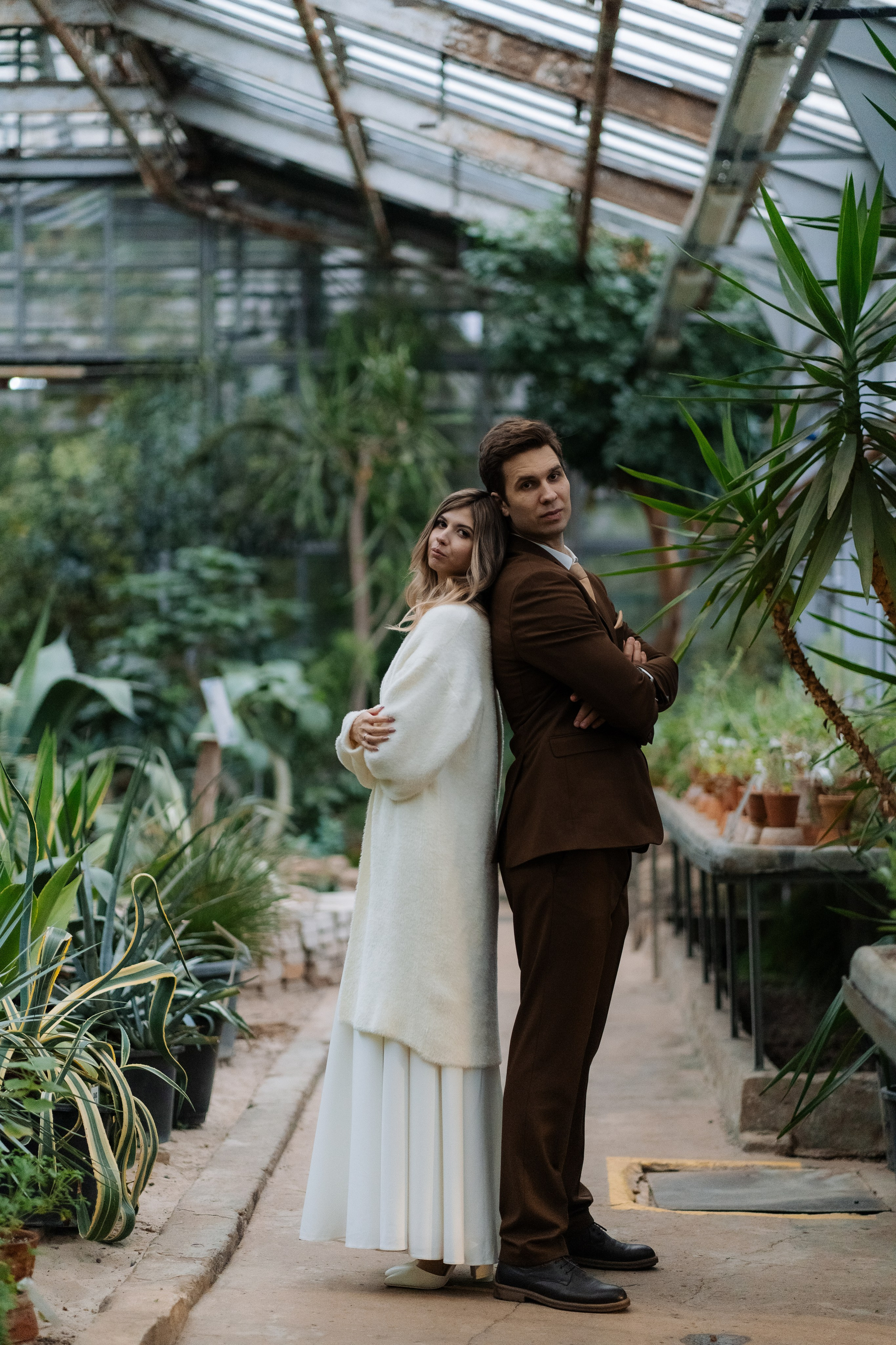 Свадебная фотосессия в оранжерее, Москва. Свадебный фотограф в Москве Анна Полушина