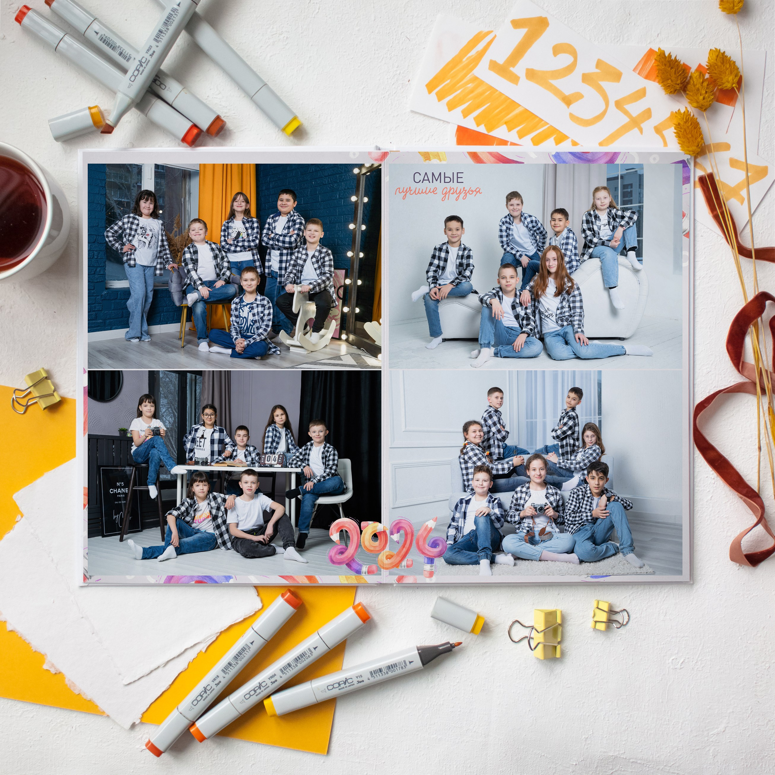 Стиль Карандаши 2. Выпускные альбомы Нижнекамск Набережные Челны Фотостудия Небо