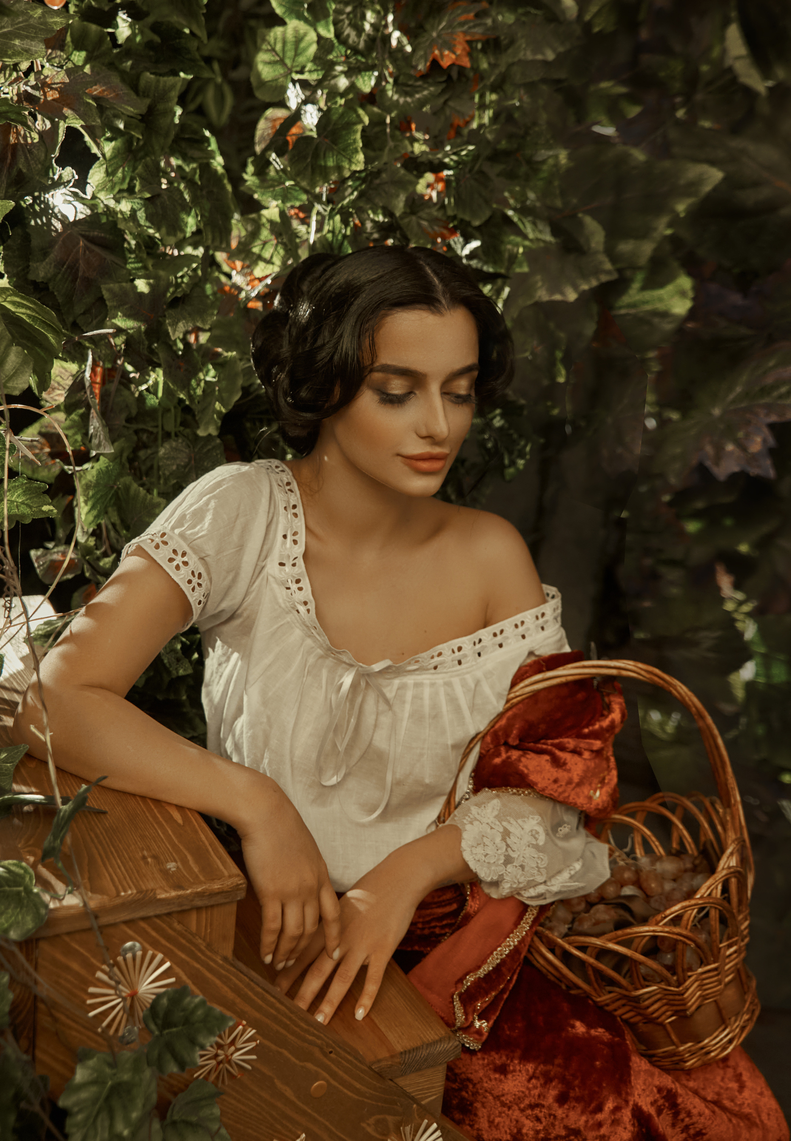 Образ под картину Брюллова «Итальянский полдень». Свадебный фотограф, портретный фотограф в Москве и Саратове Оксана Анциферова