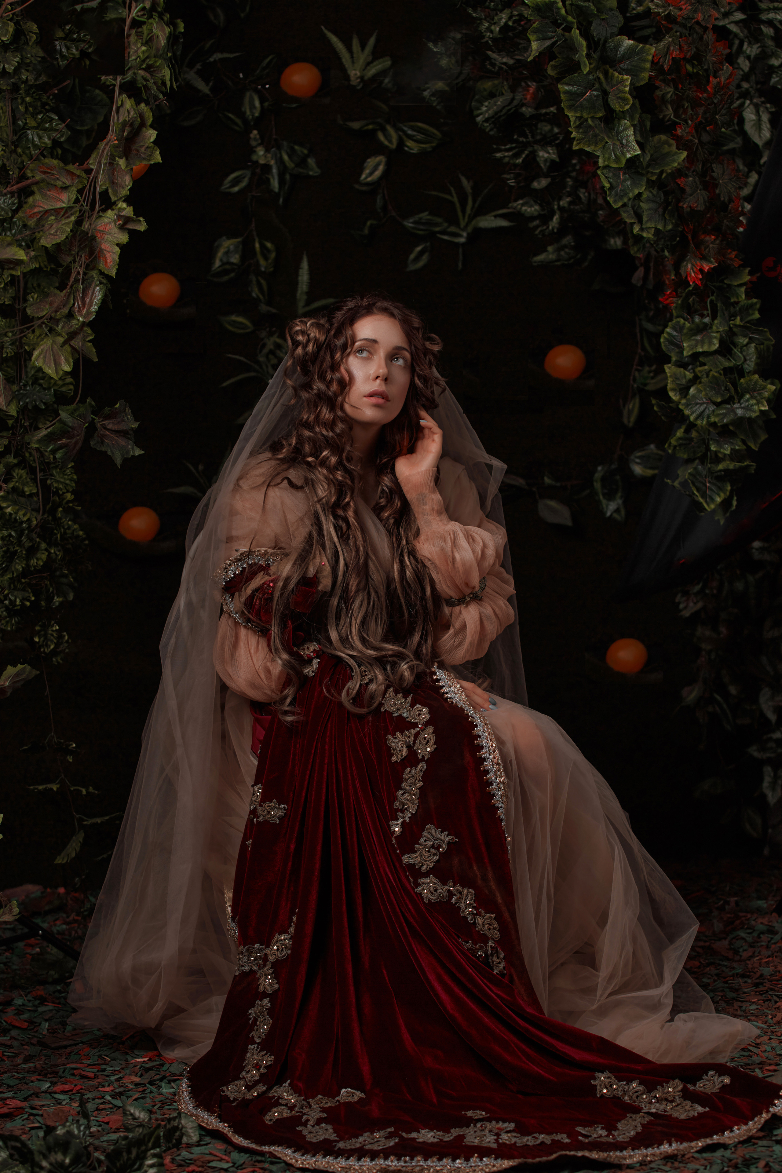 Образ под картину Боттичелли «Весна». Свадебный фотограф, портретный фотограф в Москве и Саратове Оксана Анциферова