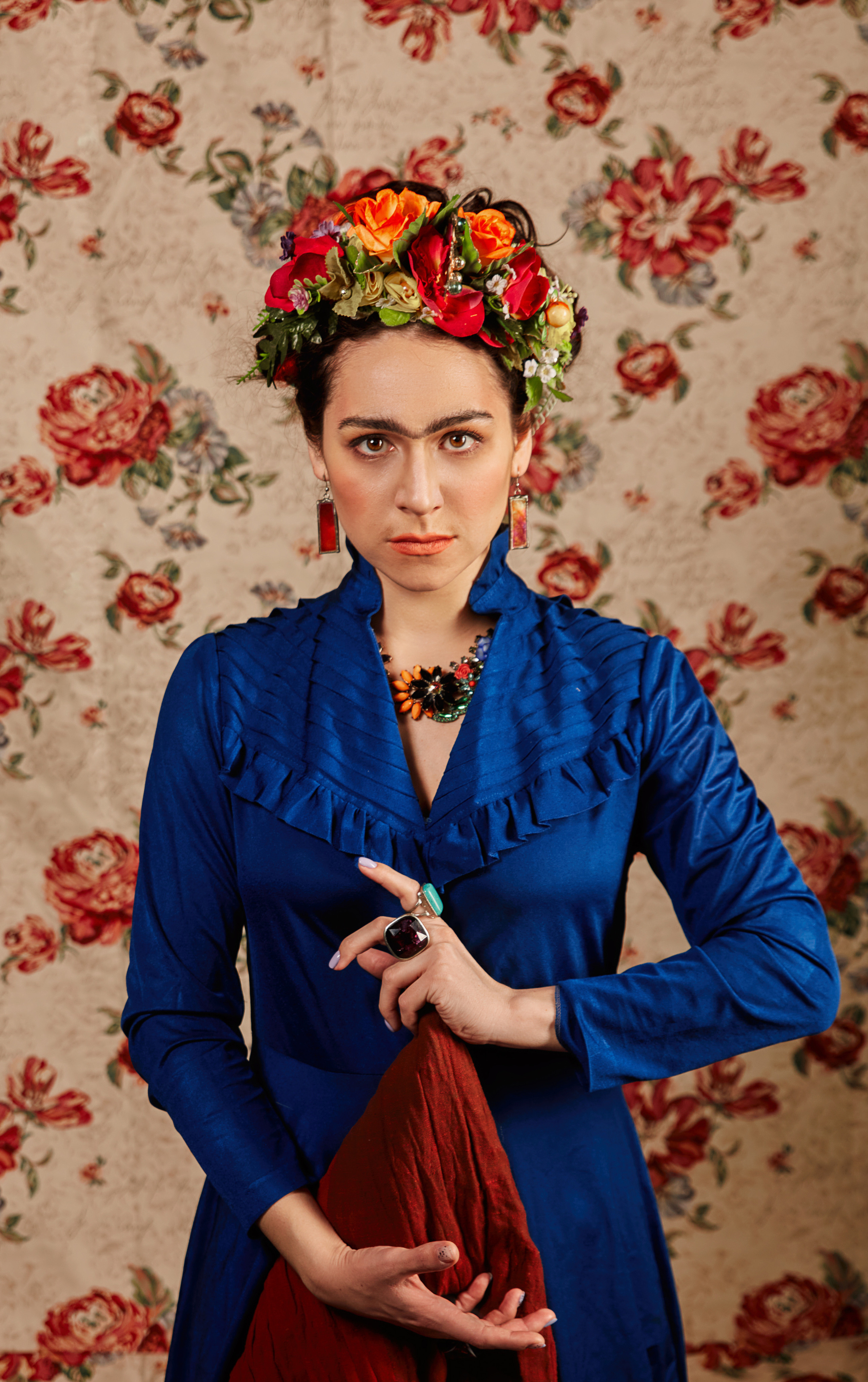 Образ под художницу Фриду. Свадебный фотограф, портретный фотограф в Москве и Саратове Оксана Анциферова