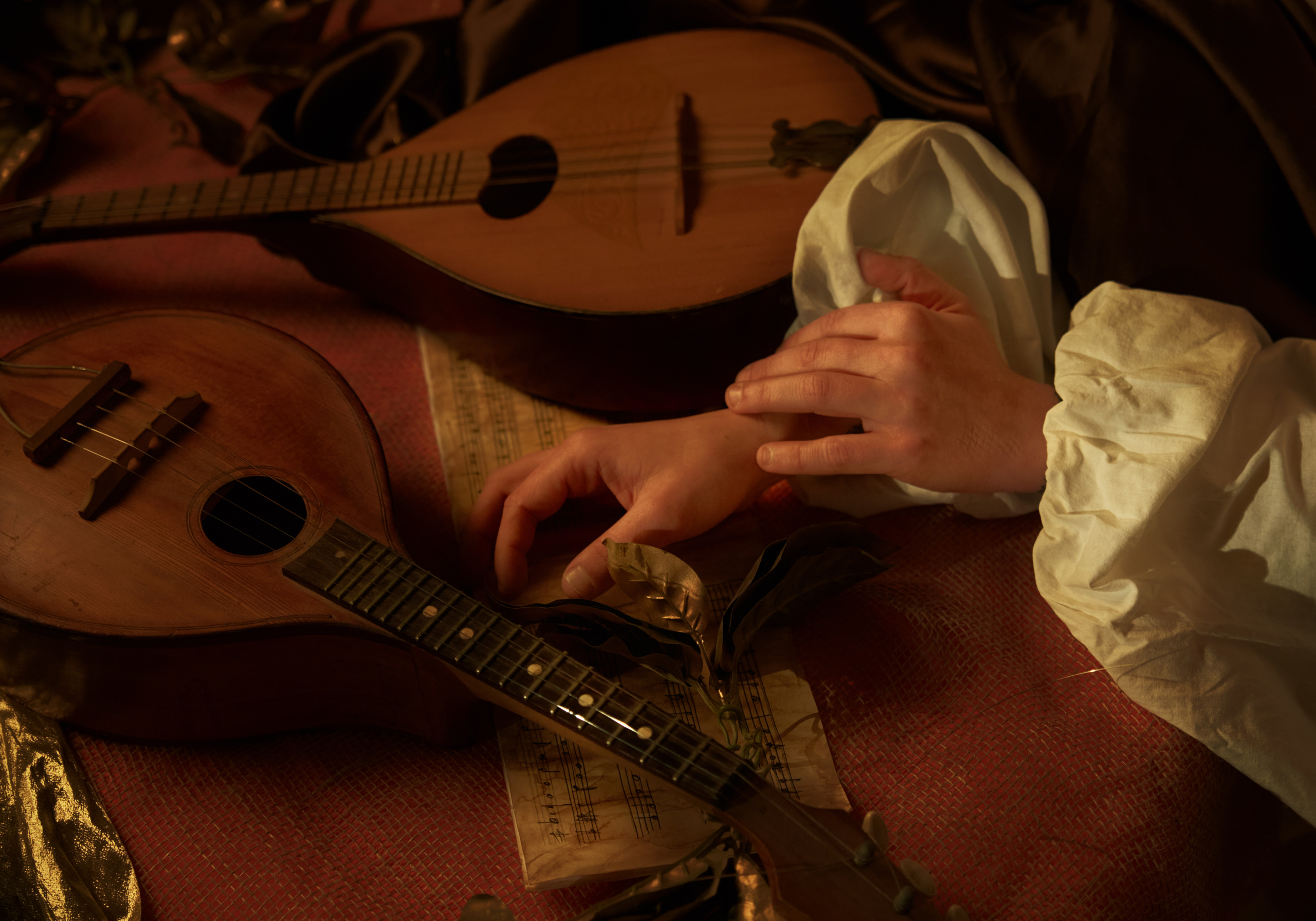 Образ под картину Караваджо " Лютнист». Свадебный фотограф, портретный фотограф в Москве и Саратове Оксана Анциферова