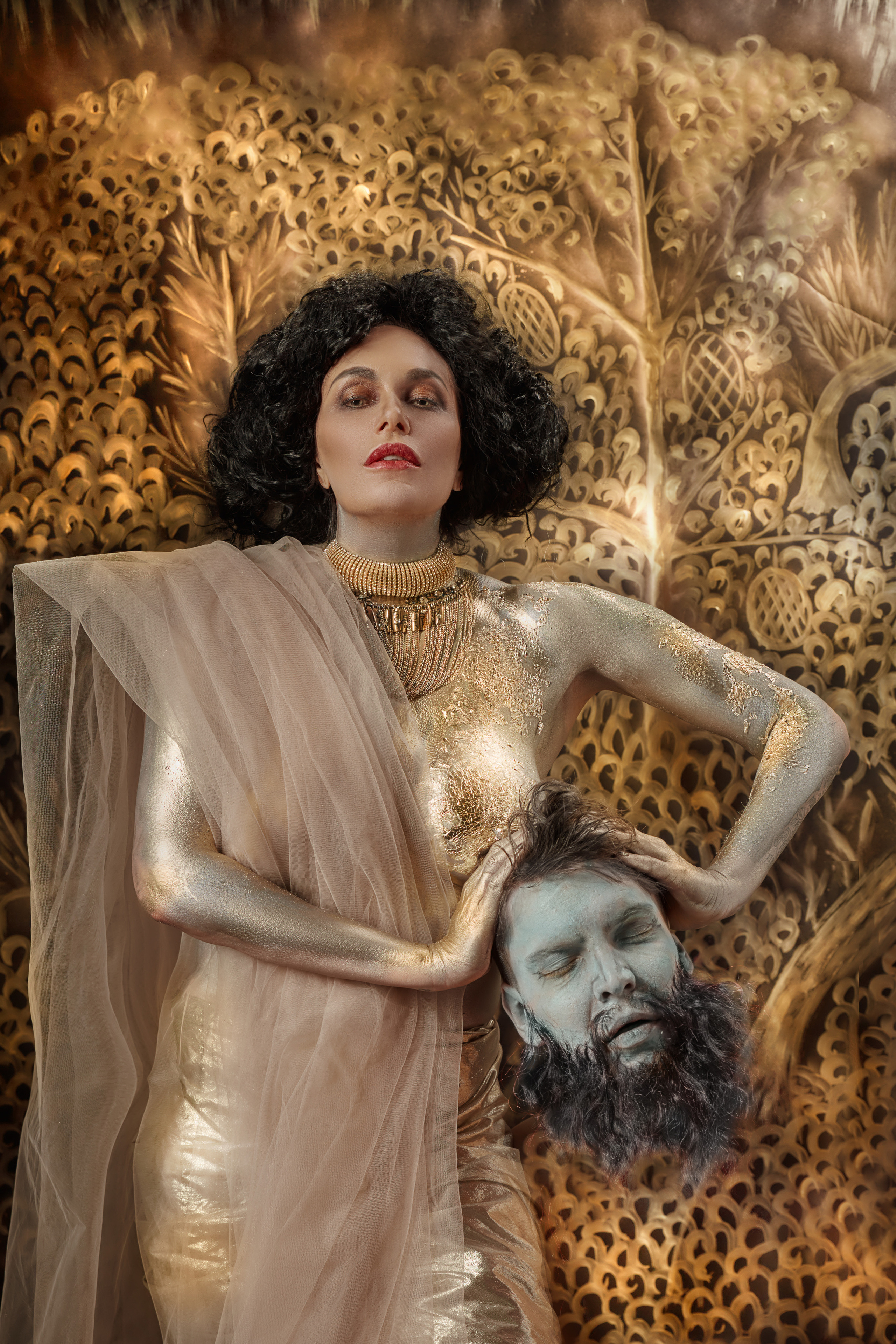 Образ под картину Климта «Юдифь». Свадебный фотограф, портретный фотограф в Москве и Саратове Оксана Анциферова