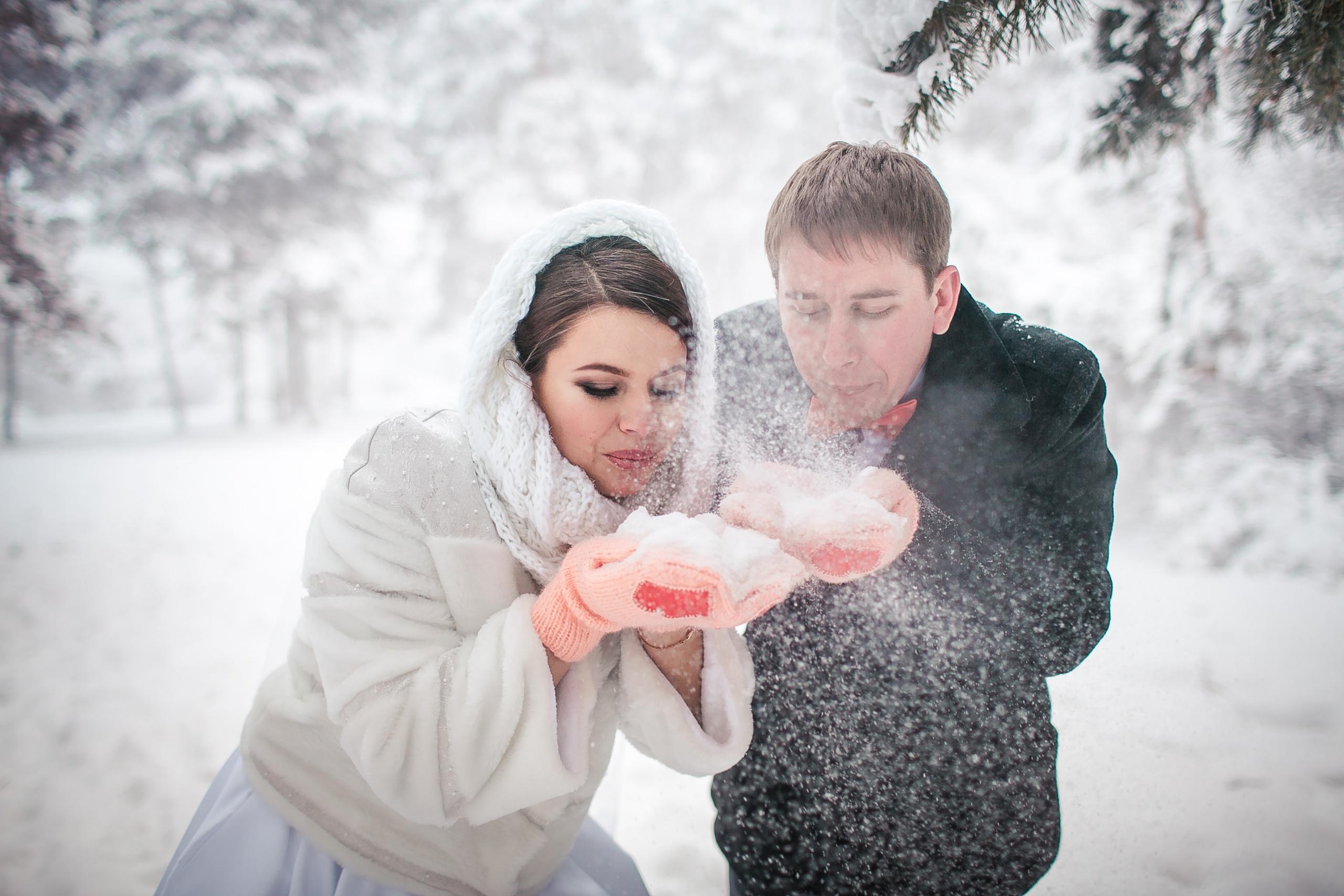 Зимнее свадебное фото. Фотограф Надежда Куин, Якутск