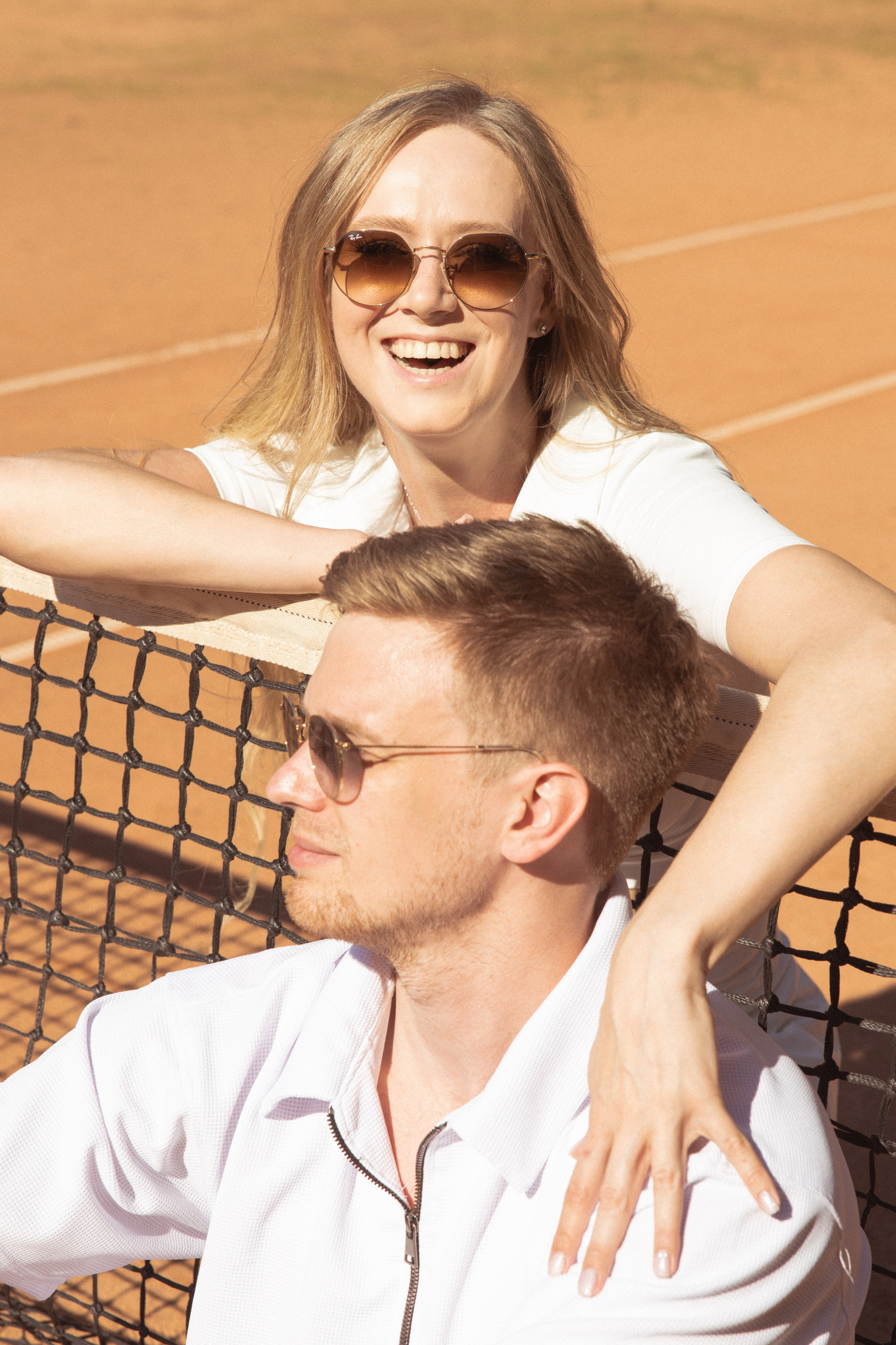 Свадебная лавстори на теннисном корте. Фотограф в Санкт-Петербурге Вагнер Юлия