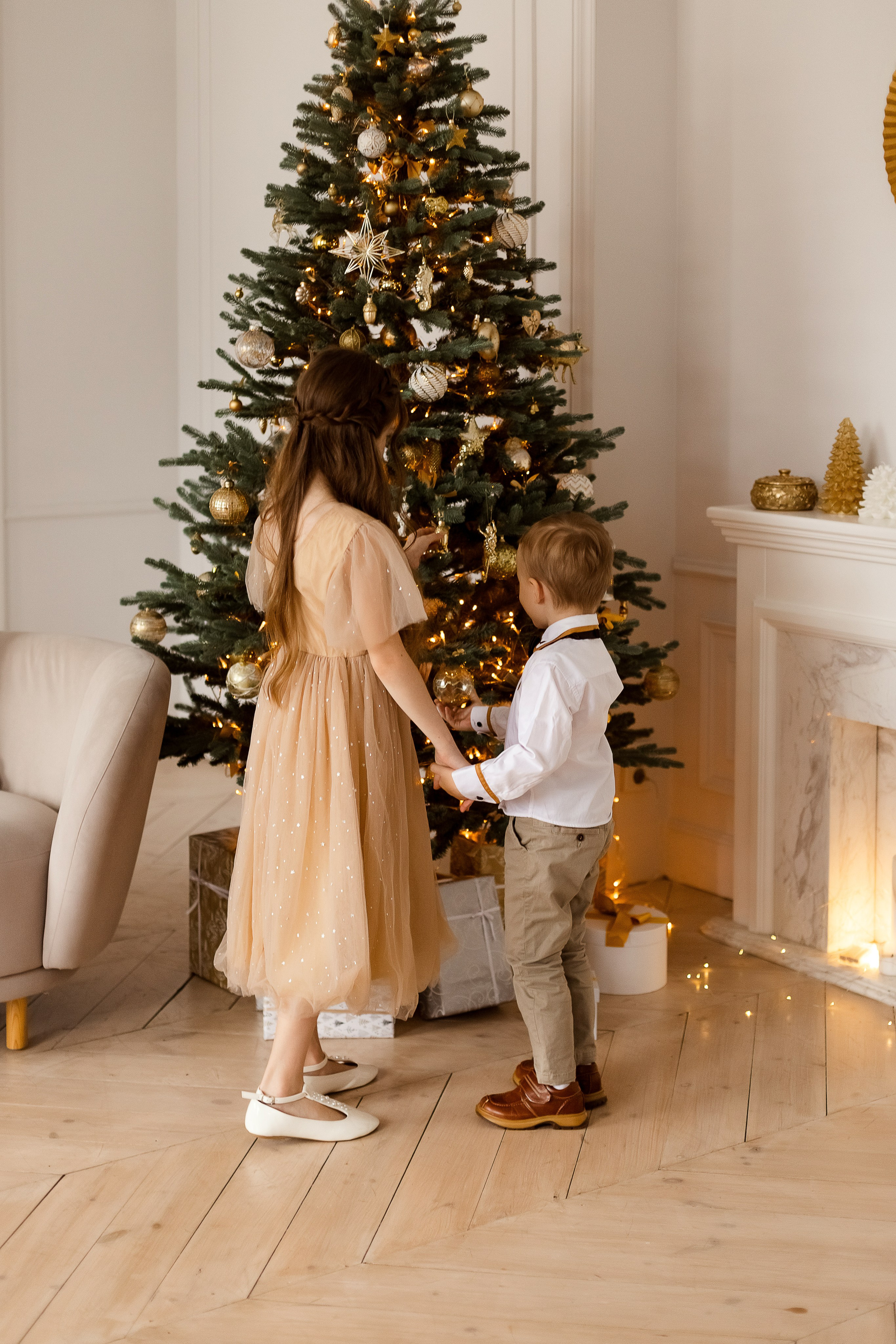 Новогодняя семейная съемка в Villa Nina. Семейный фотограф в Екатеринбурге Маргарита Курносова