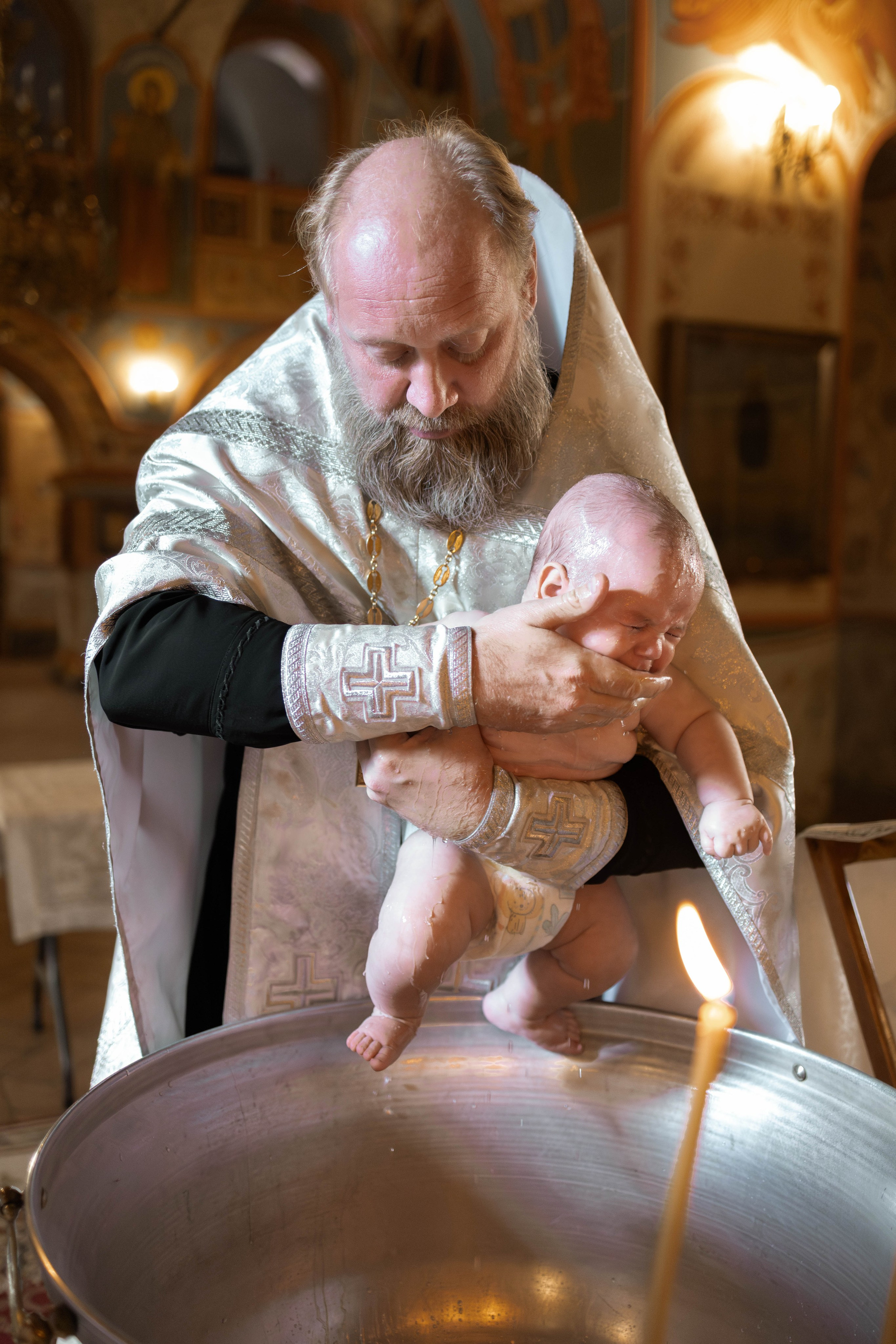 Таинство Крещения Евгения. Фотограф новорождённых Newborn Москва