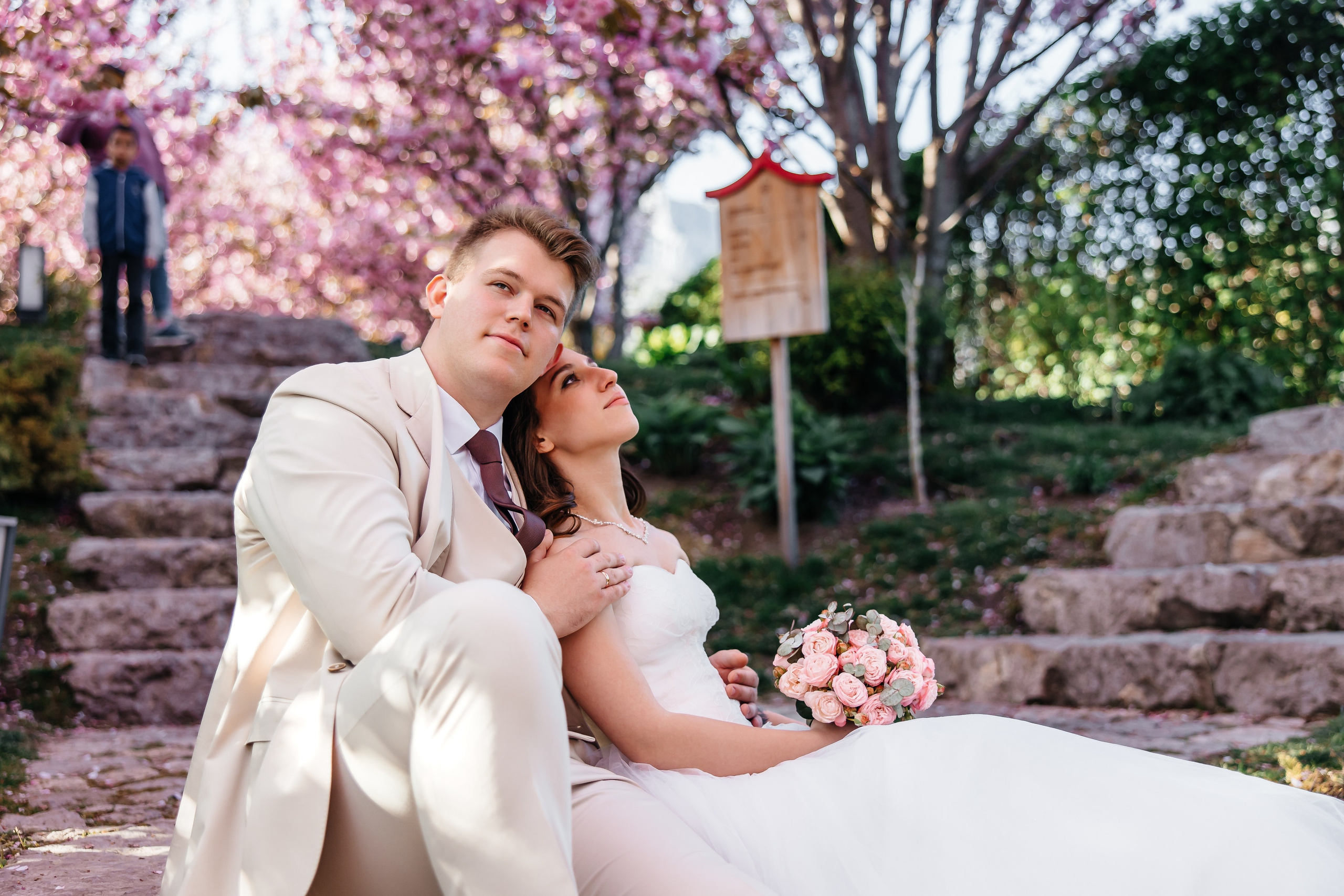 Сакура в Японском саду. Анонс свадьбы для Никиты и Марины. Свадебный фотограф в Крыму и Севастополе Ольга Баскакова