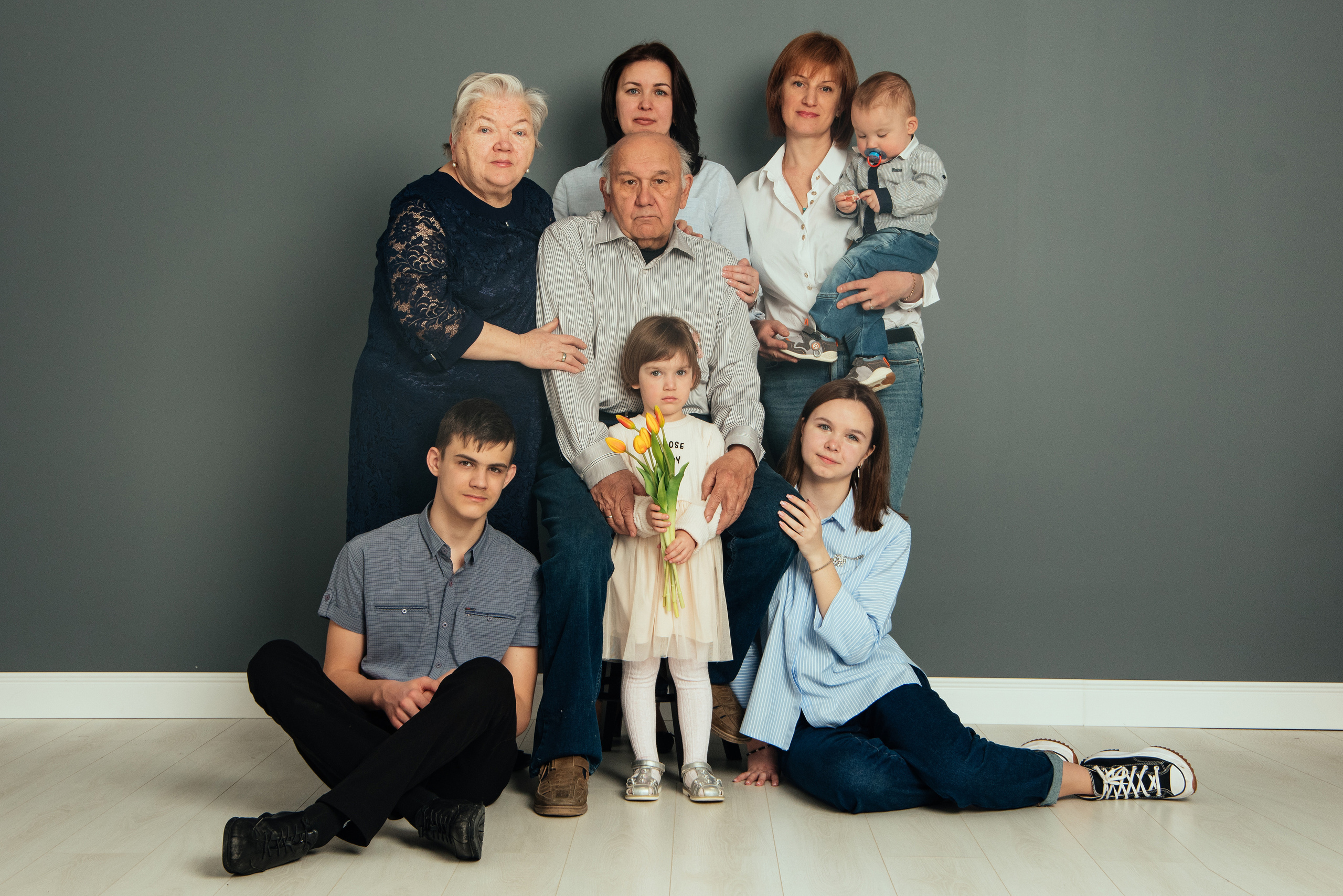 Три поколения одной семьи. Семейный фотограф Пятигорск, Кисловодск, Эльбрус. Марина Вяликова