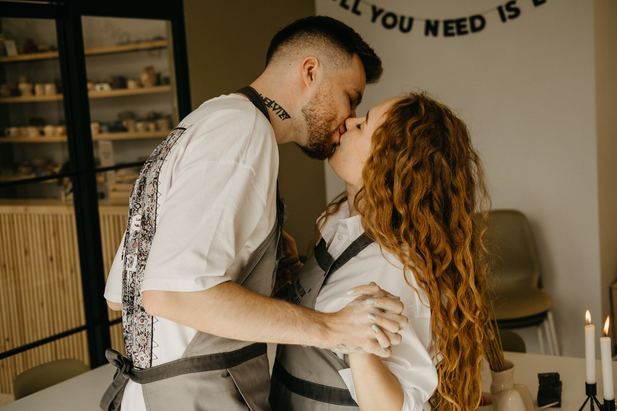 В гончарной мастерской. Свадебный фотограф Александра Тюлякова