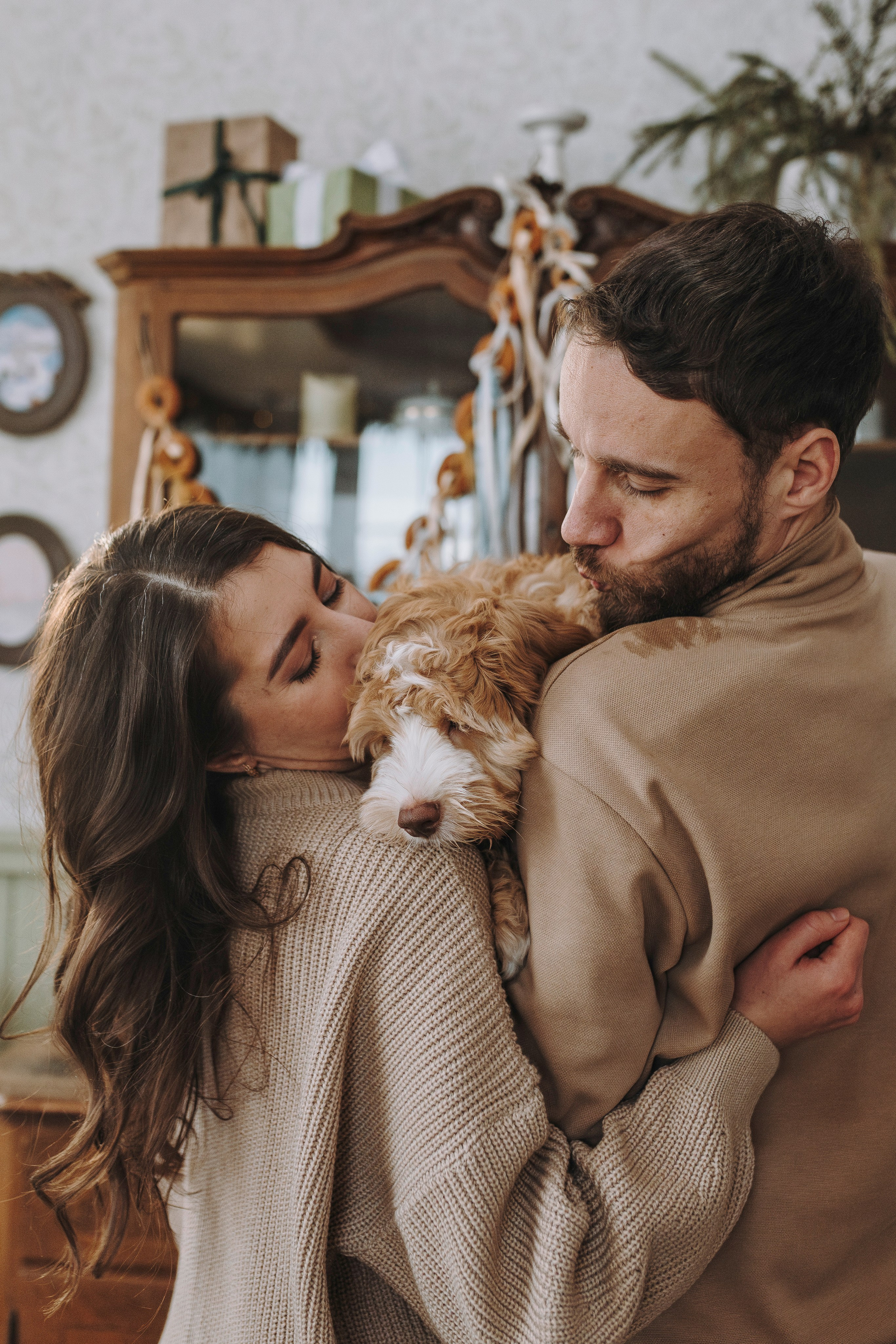 Мёрфи, Таня и Антон. Фотограф анималист в Спб недорого Олеся Майорова