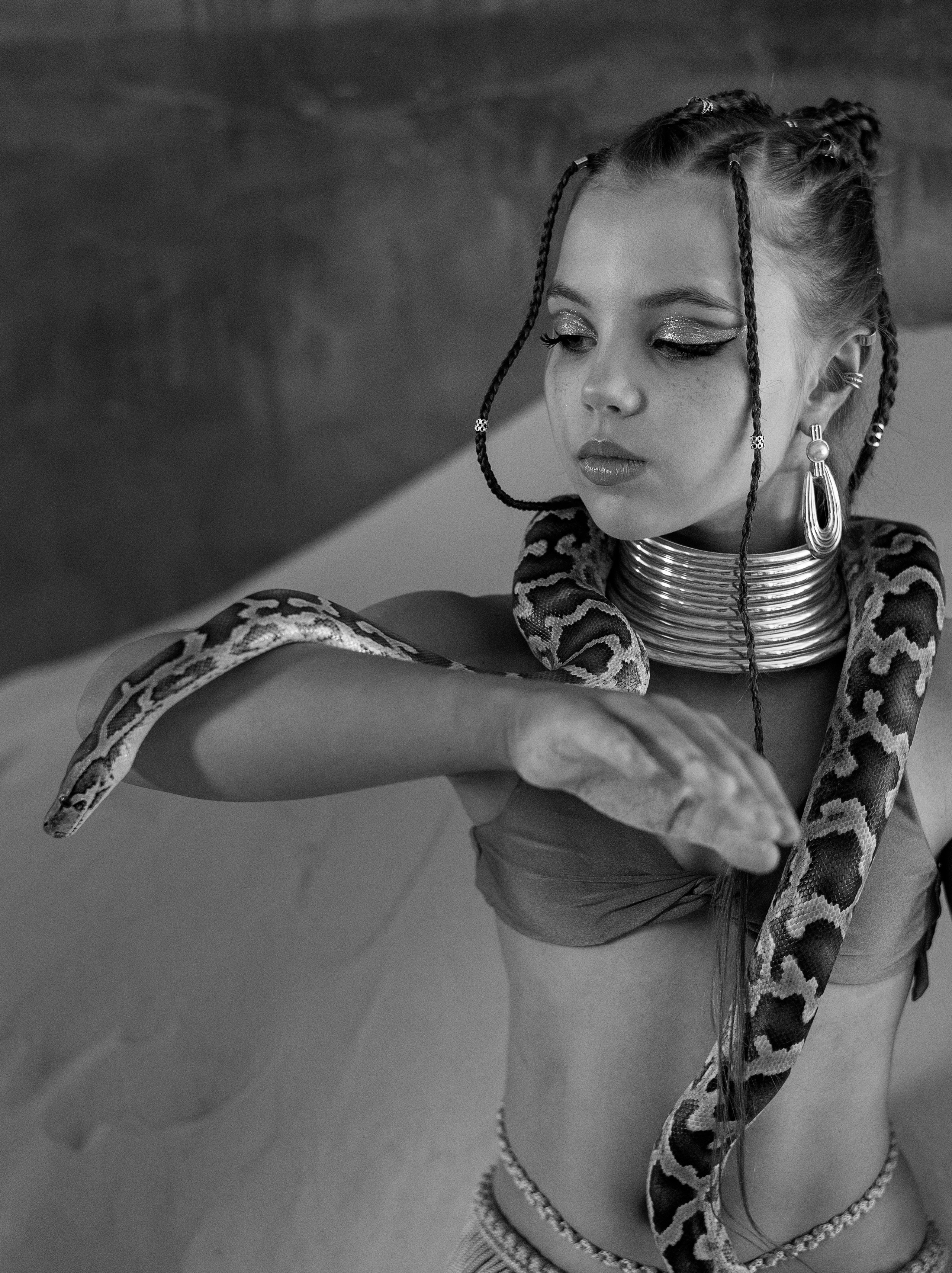 Фотосессия со змеей. Портретный фотограф в Сант-Петербурге Сизова Татьяна
