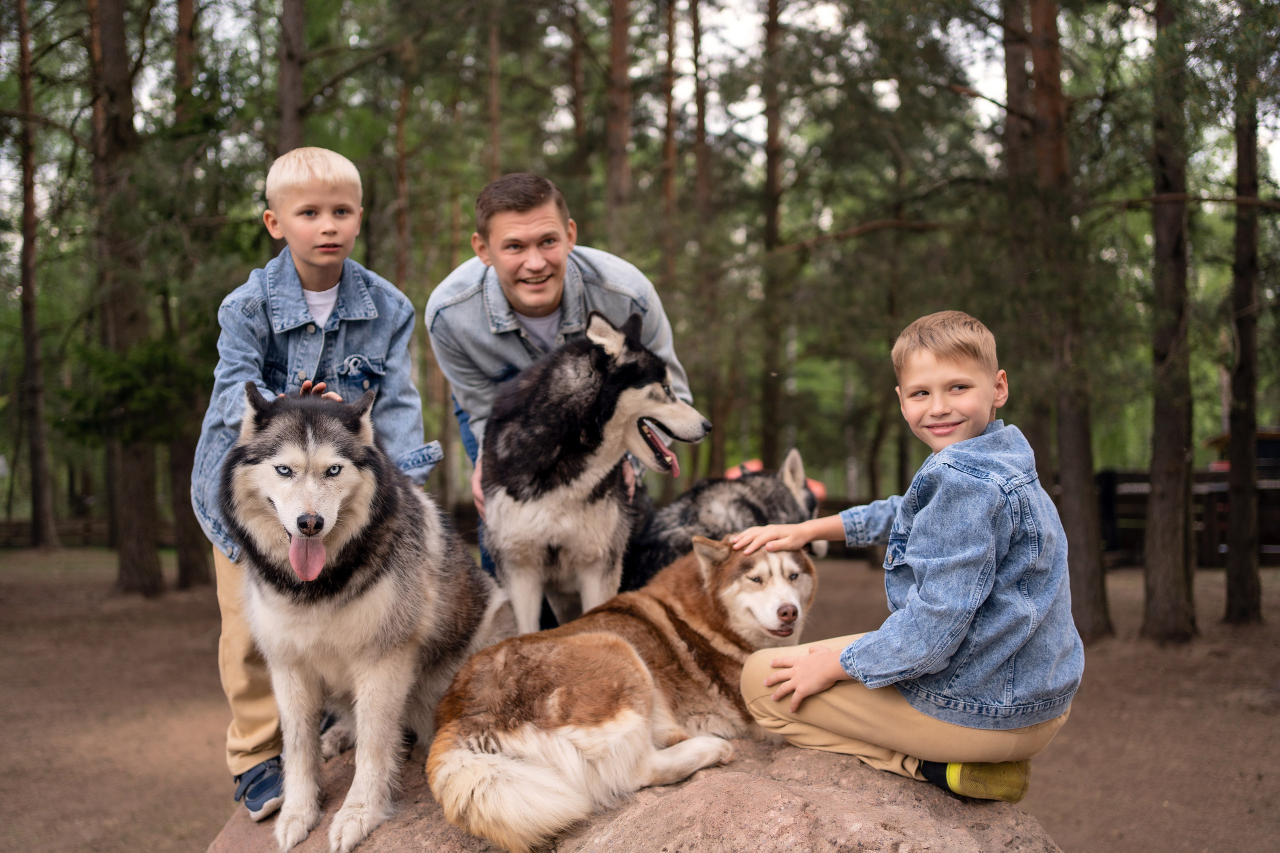Хаски парк. Семейный и свадебный фотограф Минск, Беларусь Анна Орловская